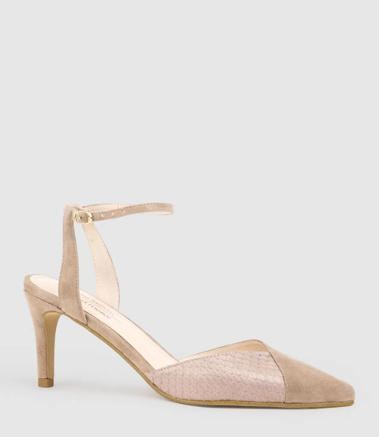 Edward Meller High Heel<Addison75 Dorsay Pump In Nude Suede