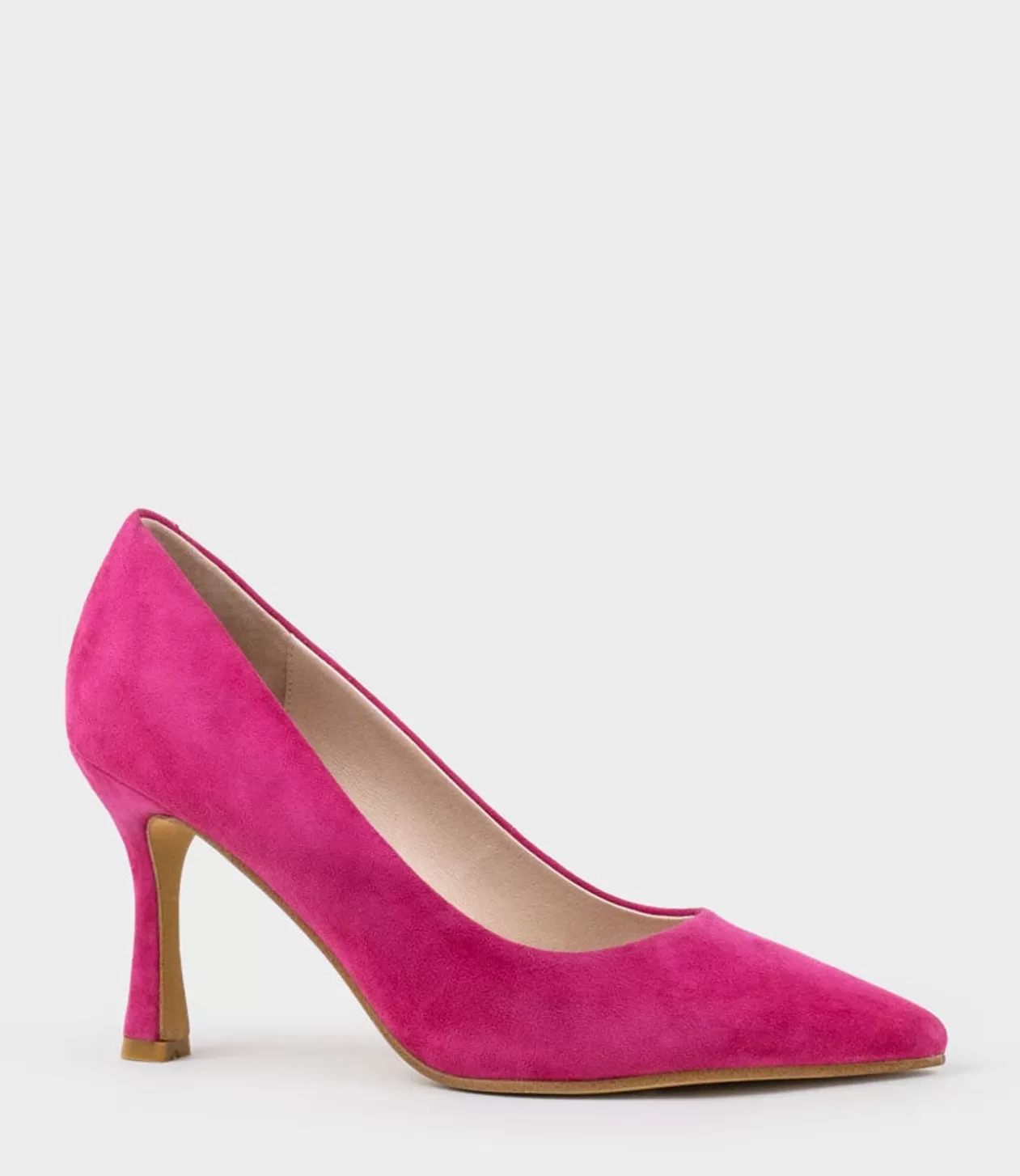 Edward Meller High Heel<Amos85 Pump With Louis Heel In Hot Pink Suede