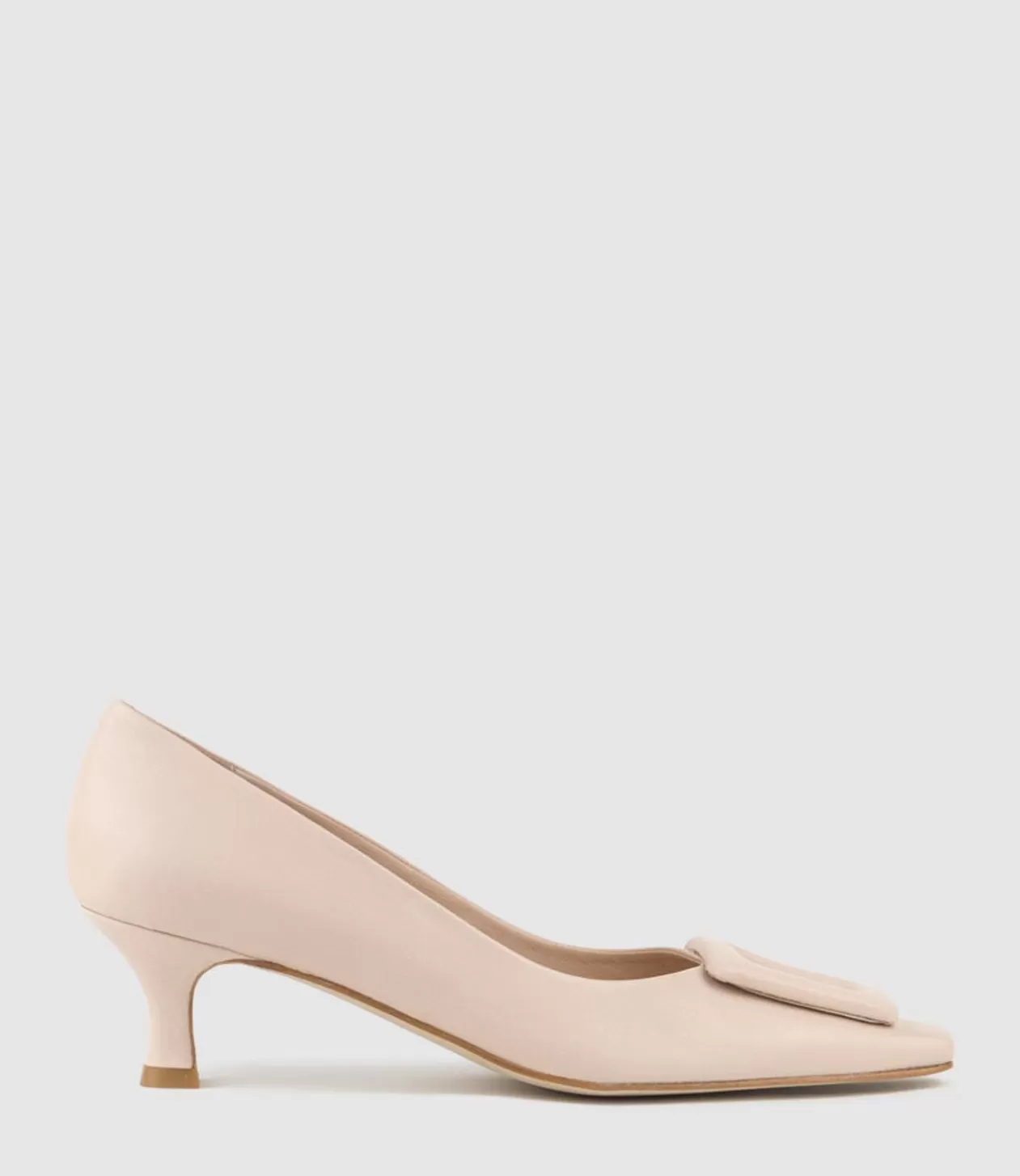 Edward Meller Mid Heel<Astra60 Pump With Trim In Nude