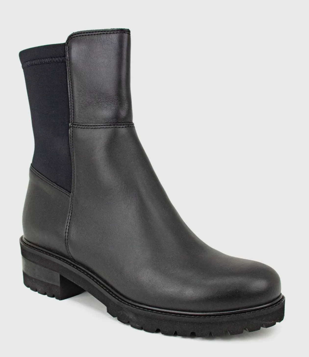 Edward Meller Ankle Boots<Calista Elastic Back Flat Ankle Boot In Black