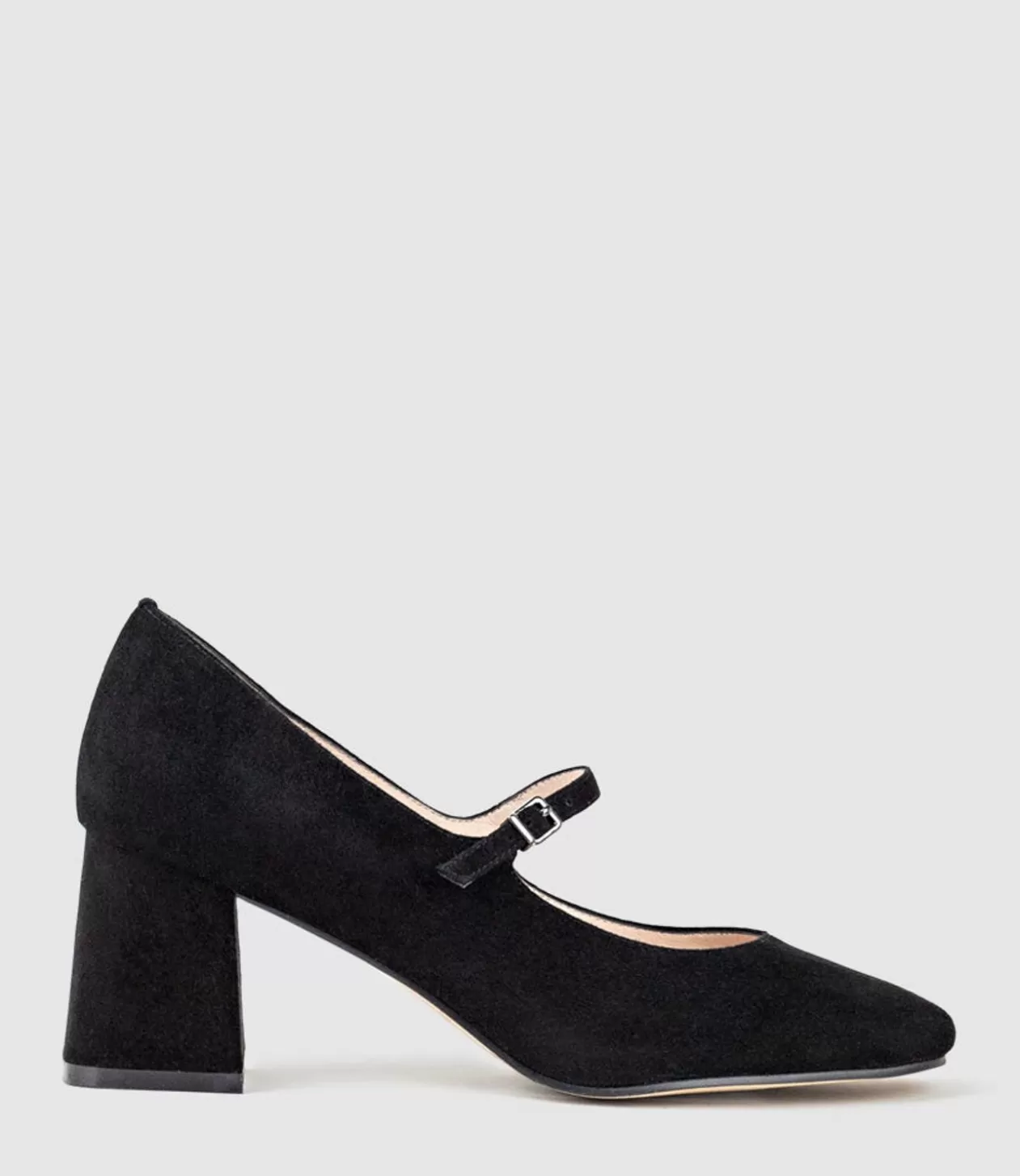 Edward Meller Mid Heel<Celina65 Mary Jane Pump In Black Suede