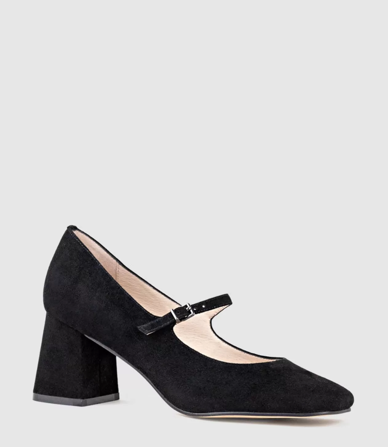 Edward Meller Mid Heel<Celina65 Mary Jane Pump In Black Suede