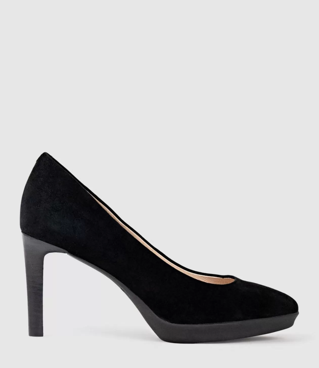 Edward Meller High Heel<Clarice85 Pump On Unit In Black Suede