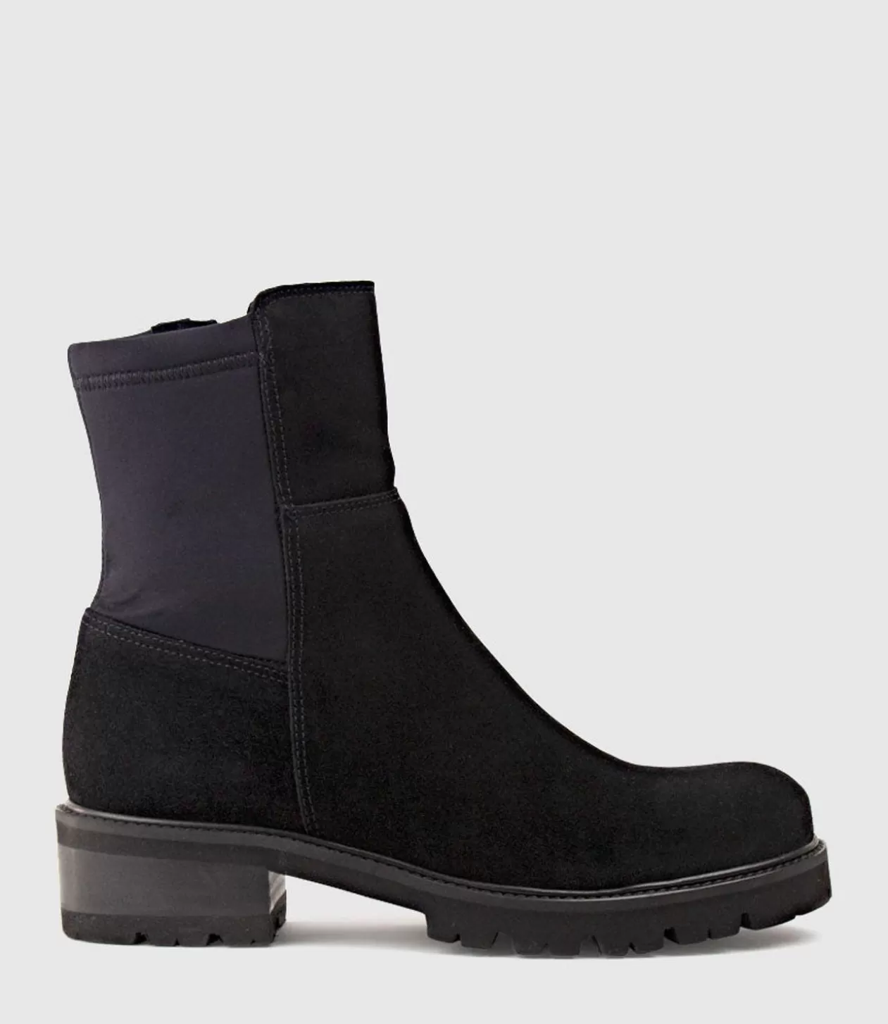 Edward Meller Ankle Boots<Colette Ankle Boot With Micro Stretch Back In Black Suede