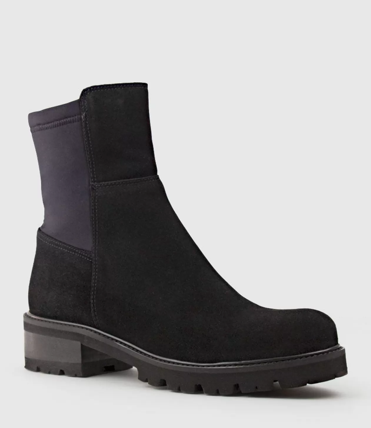 Edward Meller Ankle Boots<Colette Ankle Boot With Micro Stretch Back In Black Suede