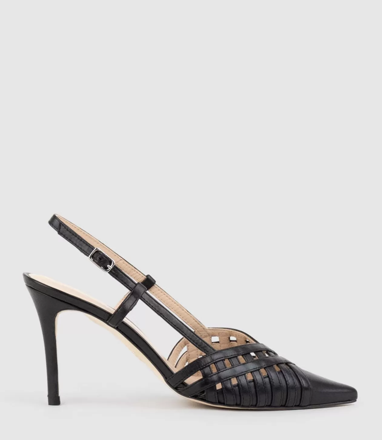 Edward Meller High Heel<Dahlia100 Posted Slingback Pump In Black