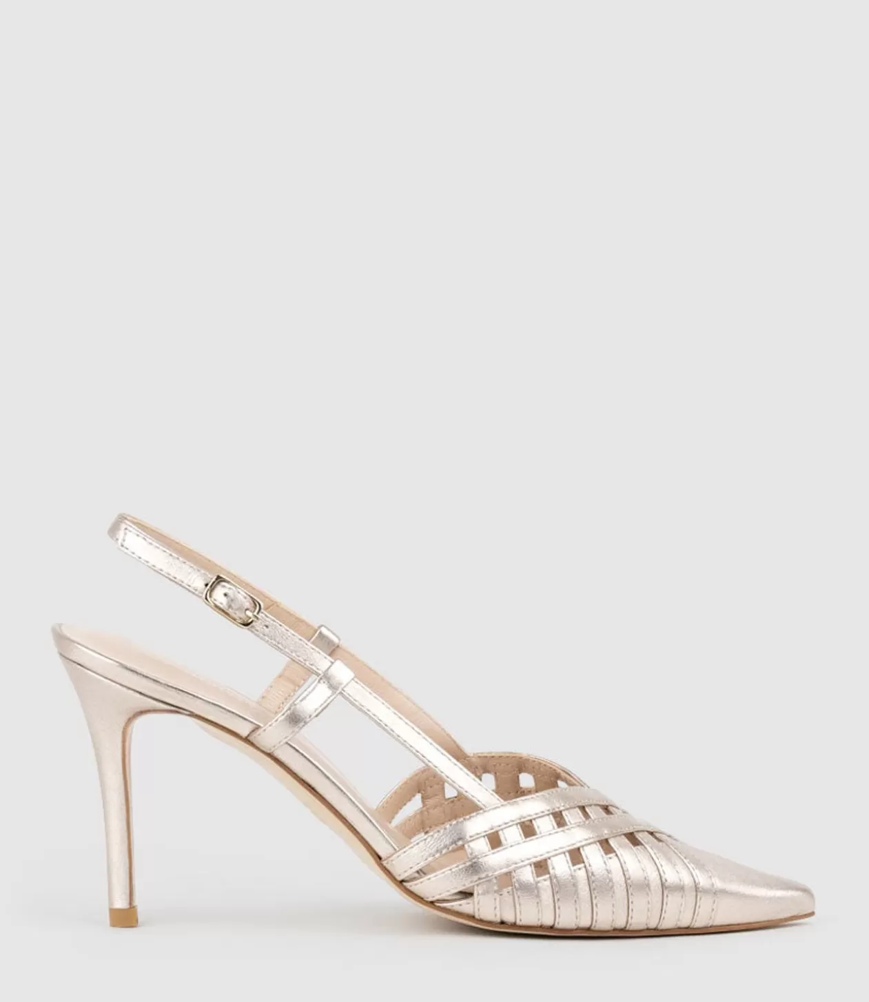 Edward Meller High Heel<Dahlia100 Posted Slingback Pump In Rosegold