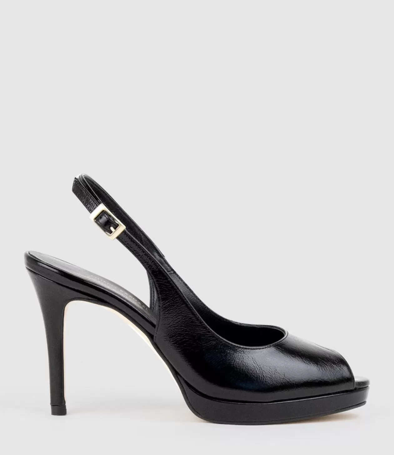 Edward Meller High Heel<Dalina100 Slingback Platform Pump In Black Patent