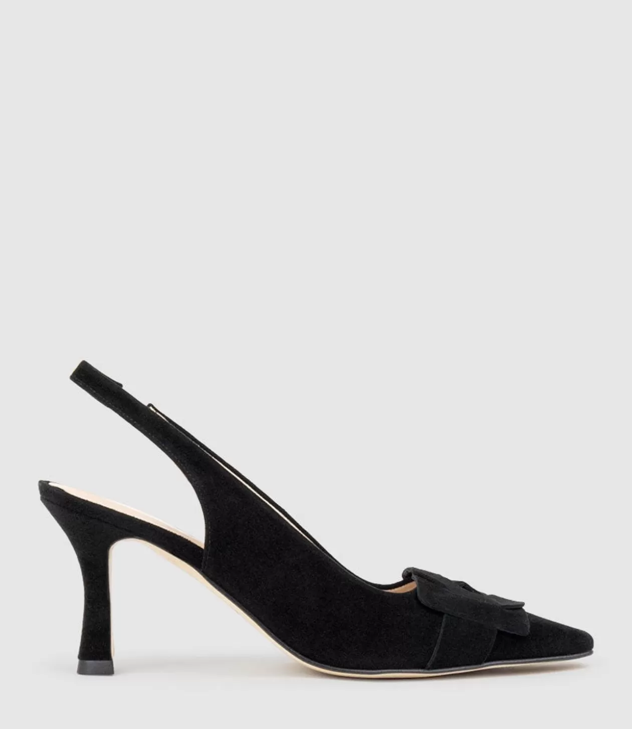 Edward Meller High Heel<Daphne70 Slingback Pump In Black Suede