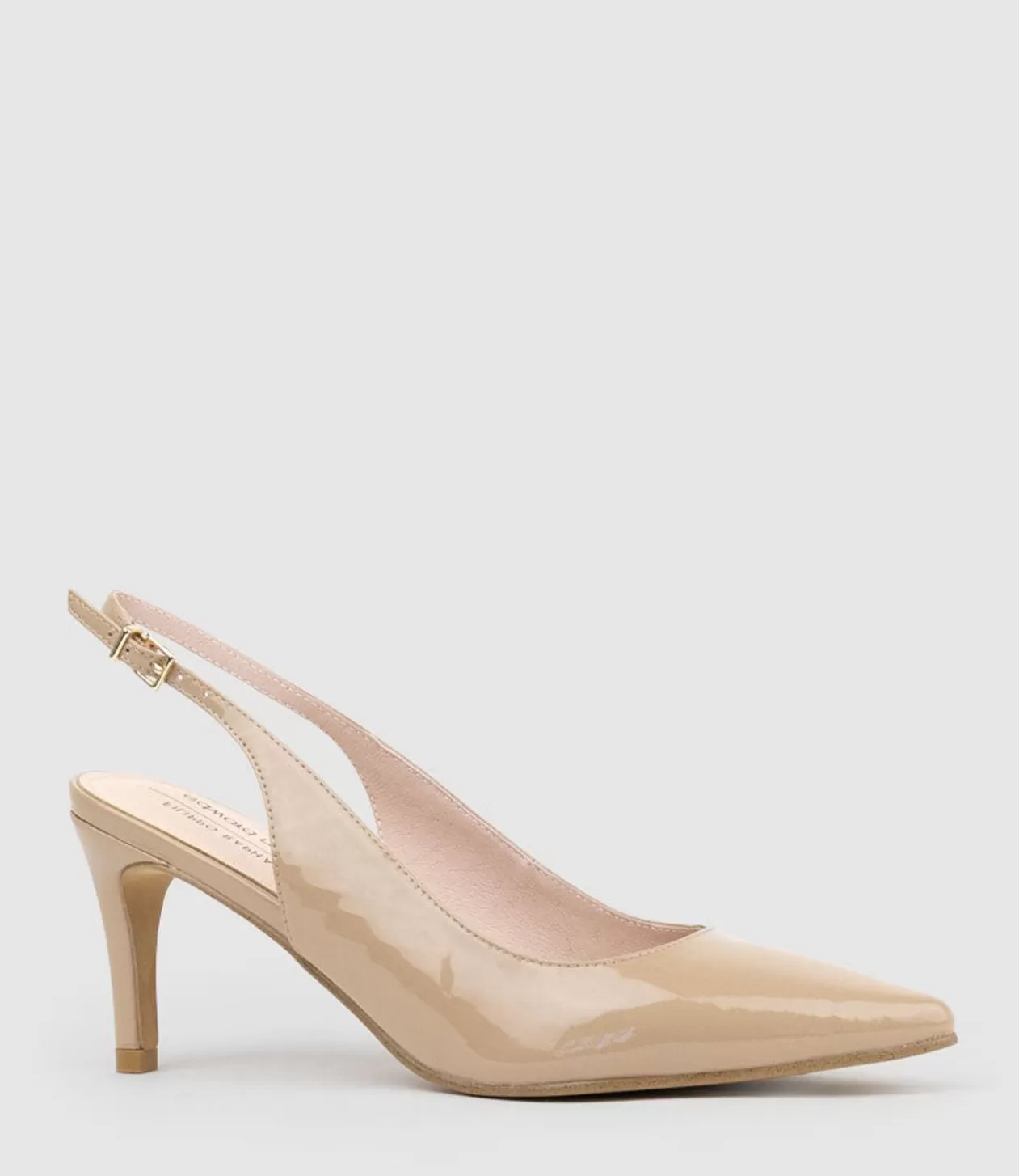 Edward Meller High Heel<Diana75 Slingback Pump In Nude Patent