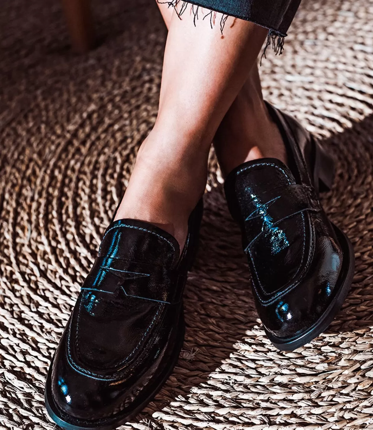 Edward Meller Loafers & Moccasins<Dominic Moccasin In Black Patent