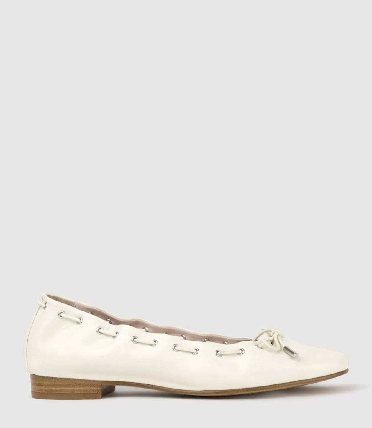 Edward Meller Ballet Flats<Echo Square Toe Ballet In Offwhite