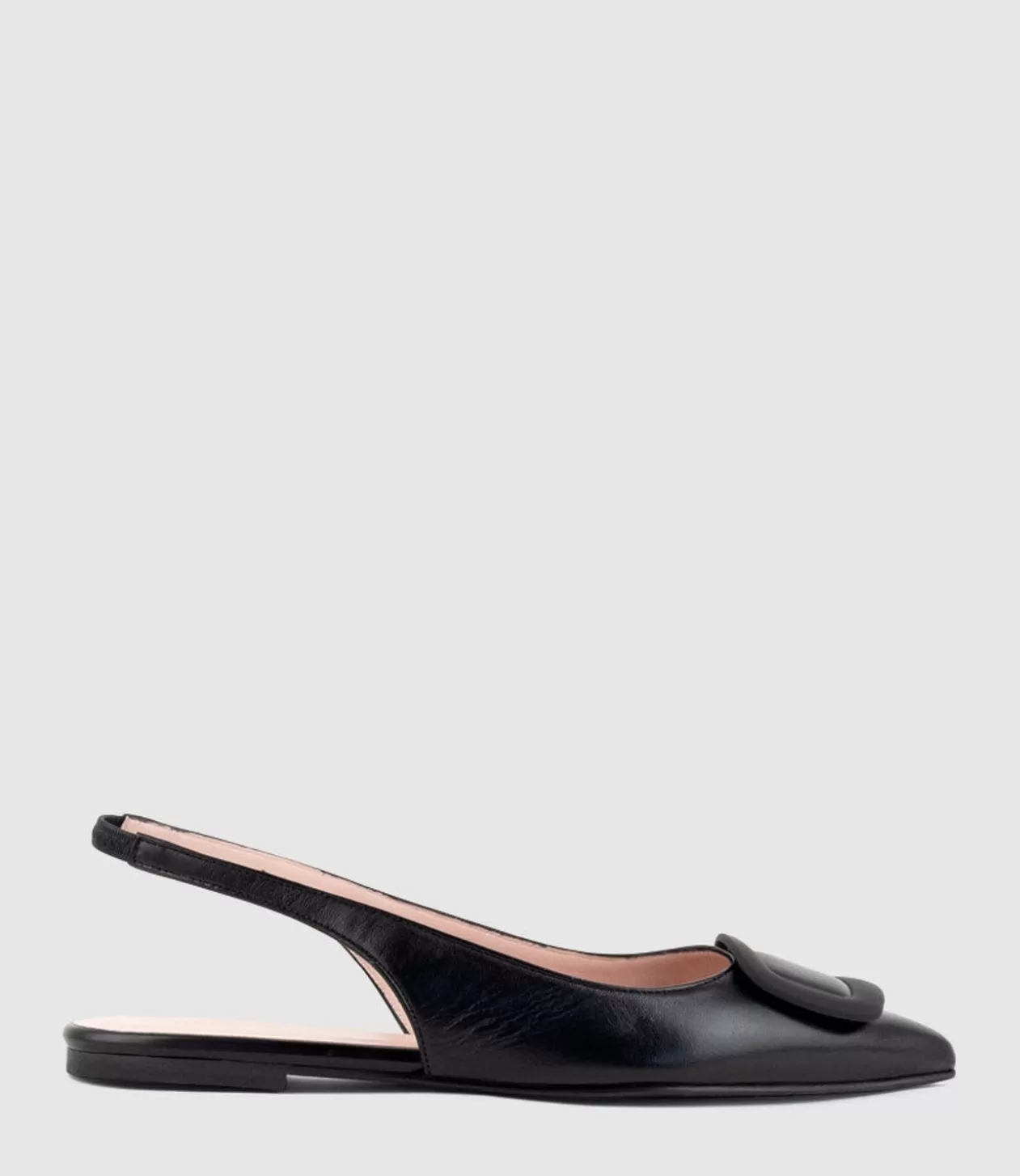 Edward Meller Ballet Flats<Eliza Slingback With Hardware In Black