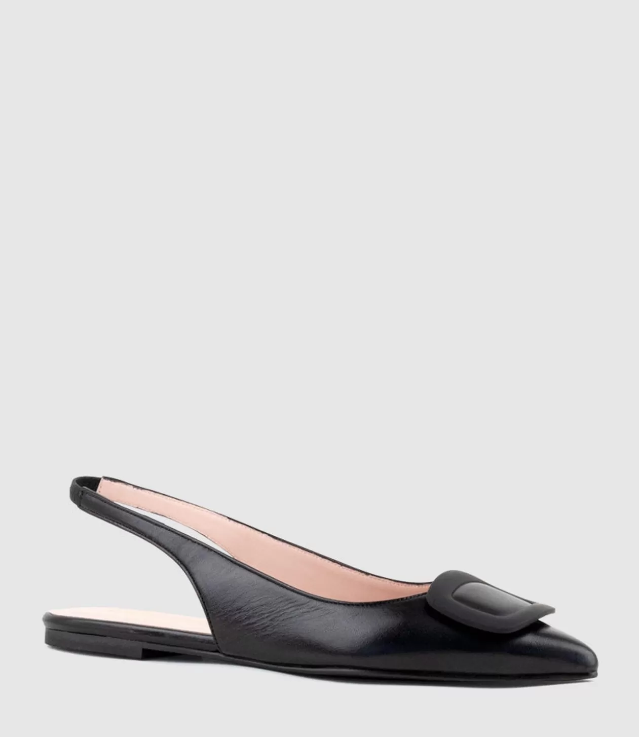 Edward Meller Ballet Flats<Eliza Slingback With Hardware In Black