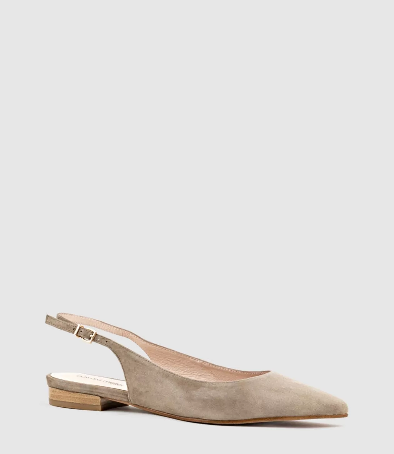 Edward Meller Ballet Flats<Elvan Flat Pointed Slingback In Latte Suede