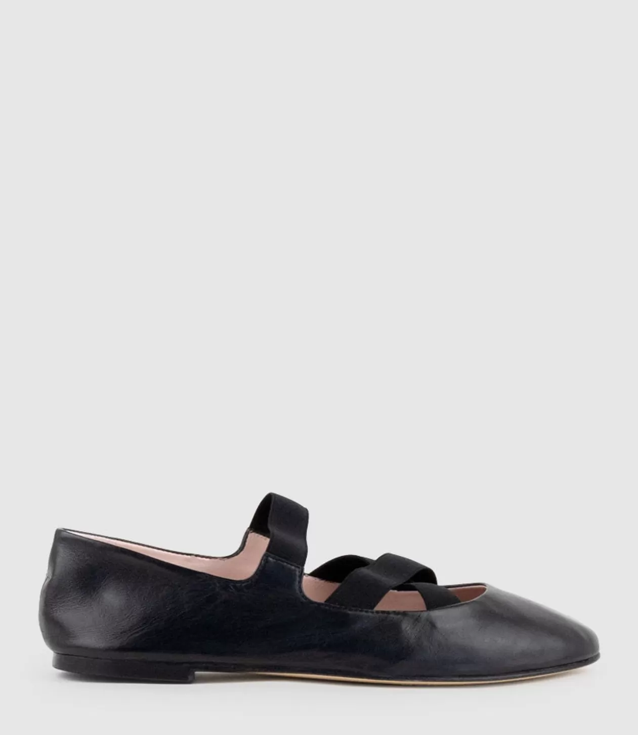 Edward Meller Ballet Flats<Emaline Crossover Elastic Ballet In Black