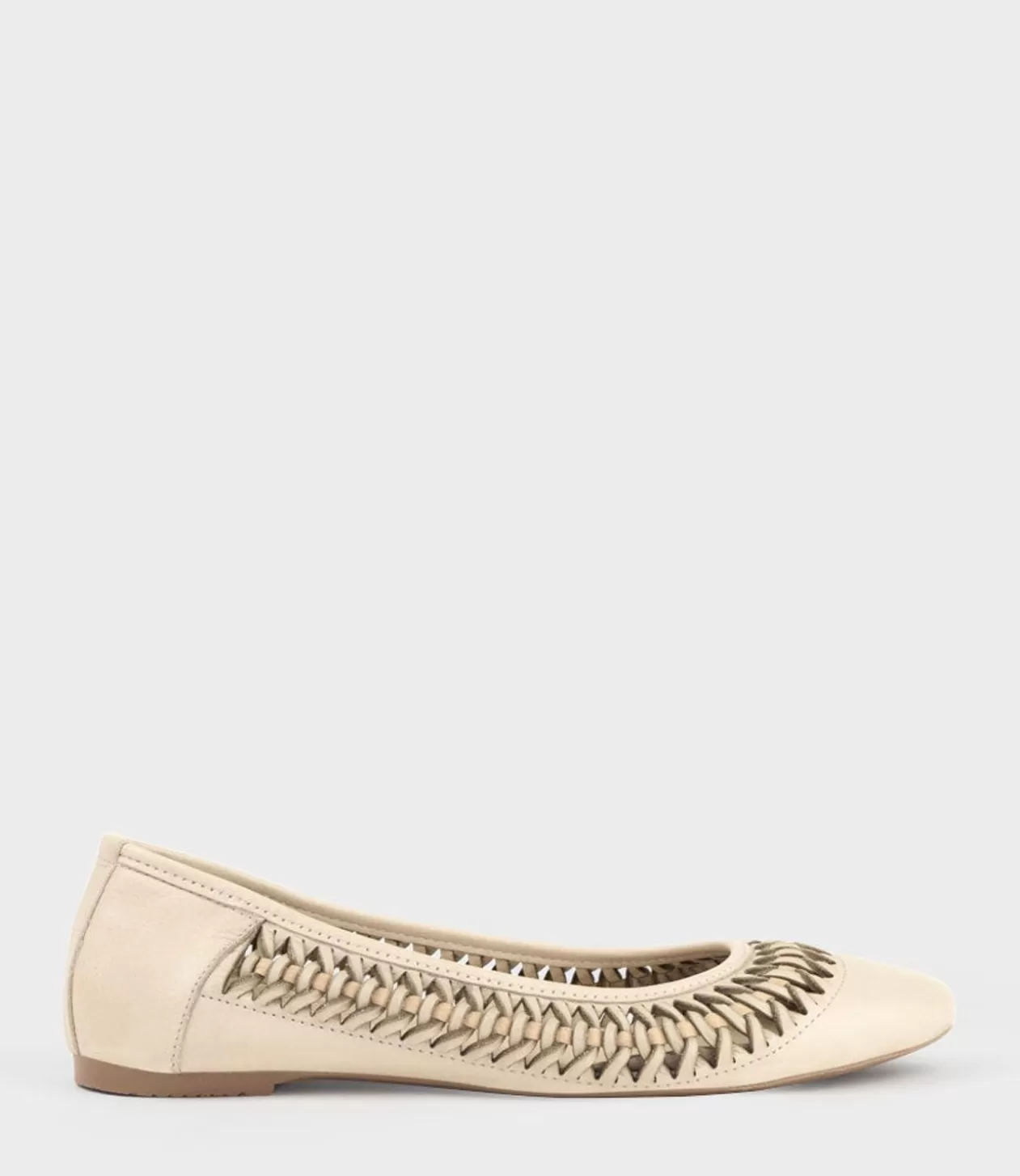 Edward Meller Ballet Flats<Emina Woven Detail Ballet In Beige