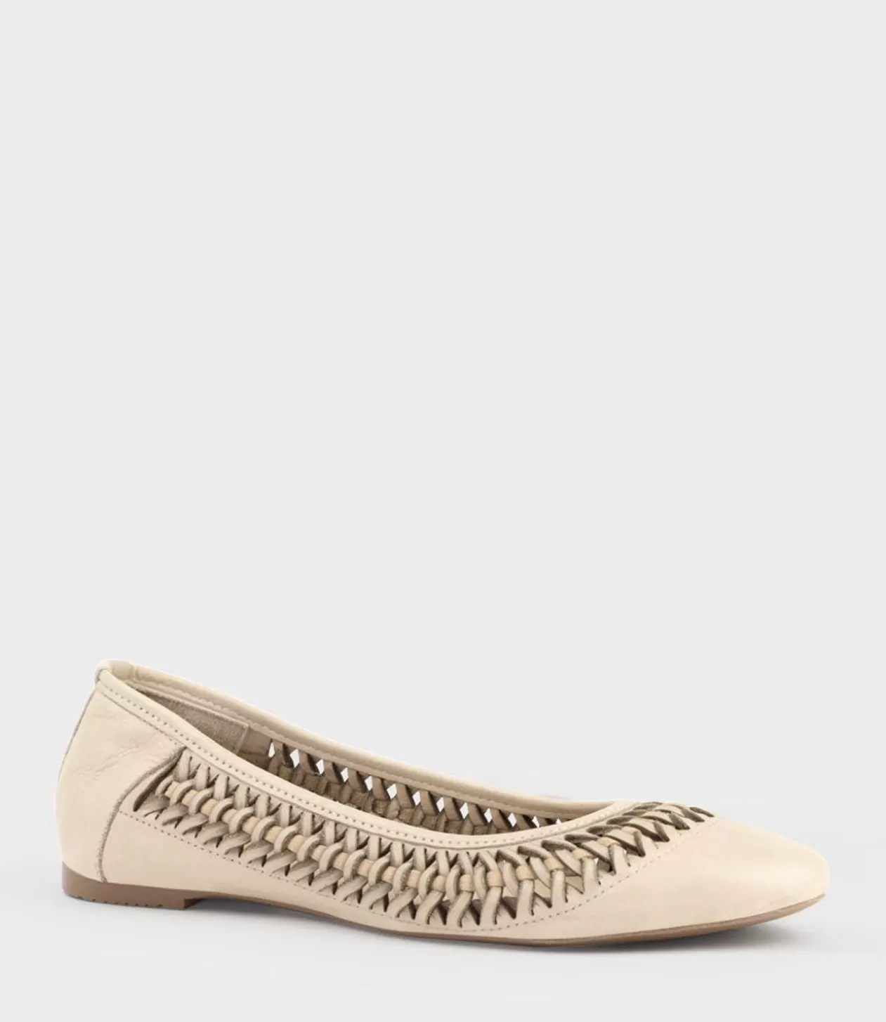 Edward Meller Ballet Flats<Emina Woven Detail Ballet In Beige