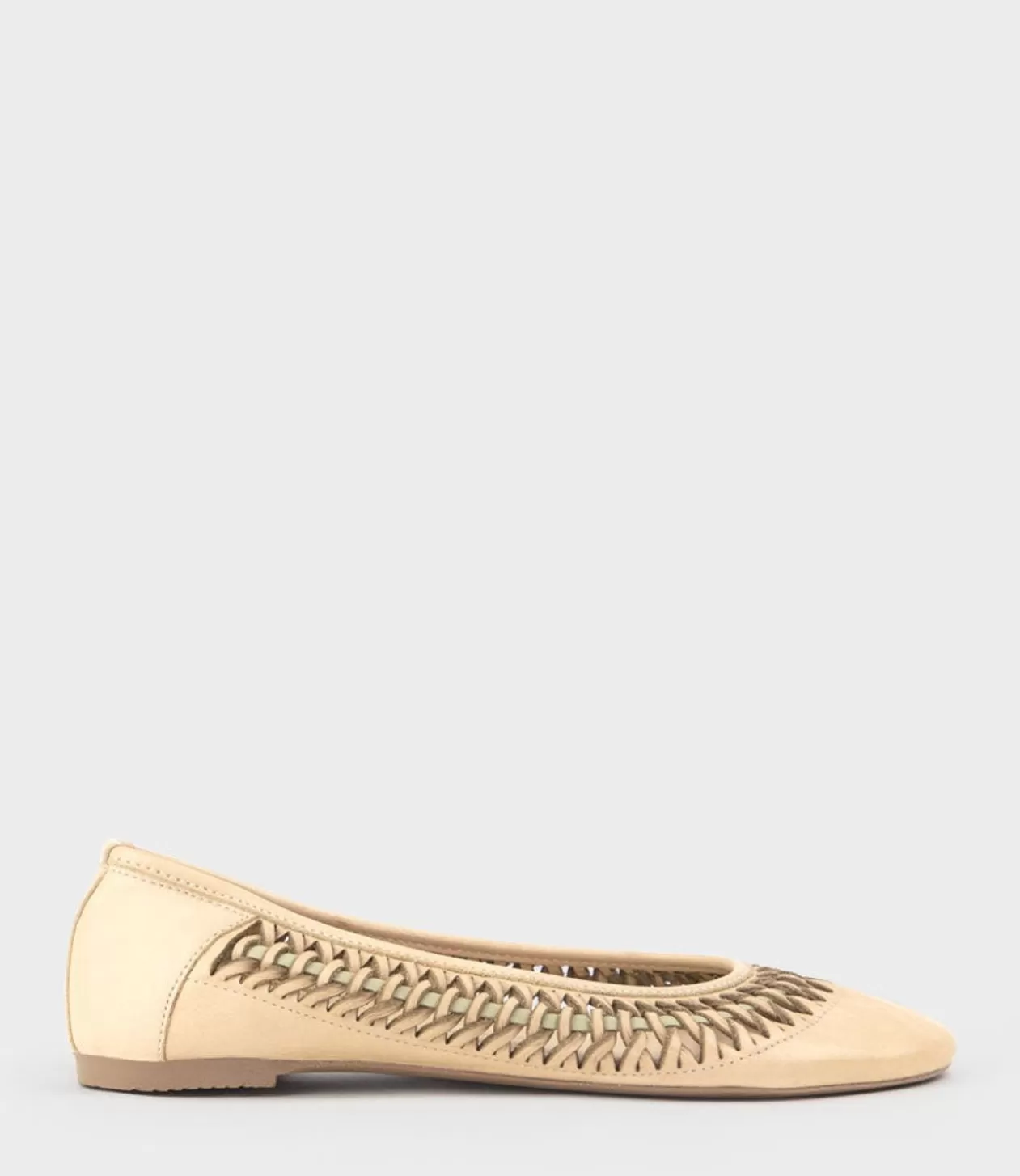 Edward Meller Ballet Flats<Emina Woven Detail Ballet In Natural