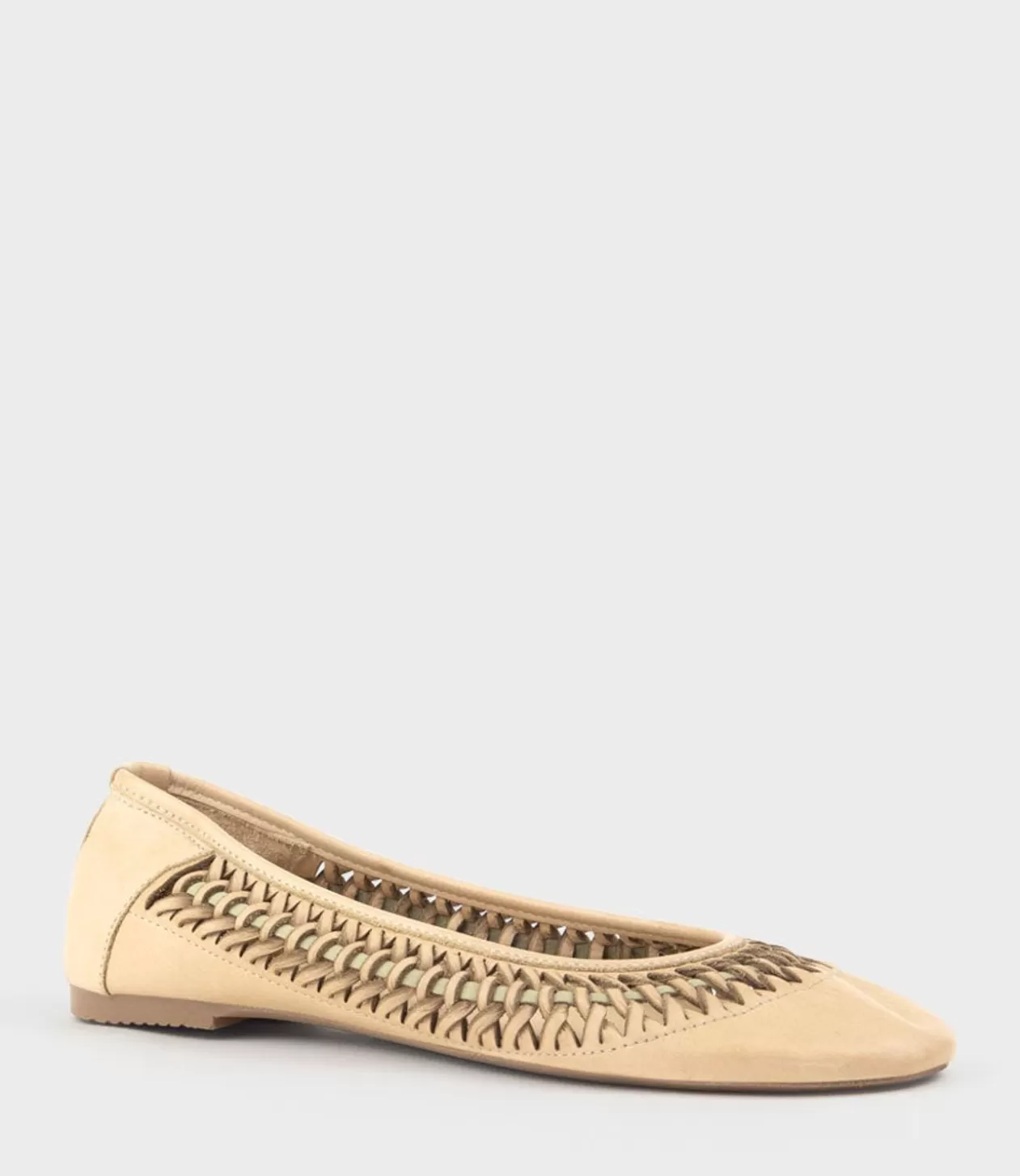 Edward Meller Ballet Flats<Emina Woven Detail Ballet In Natural