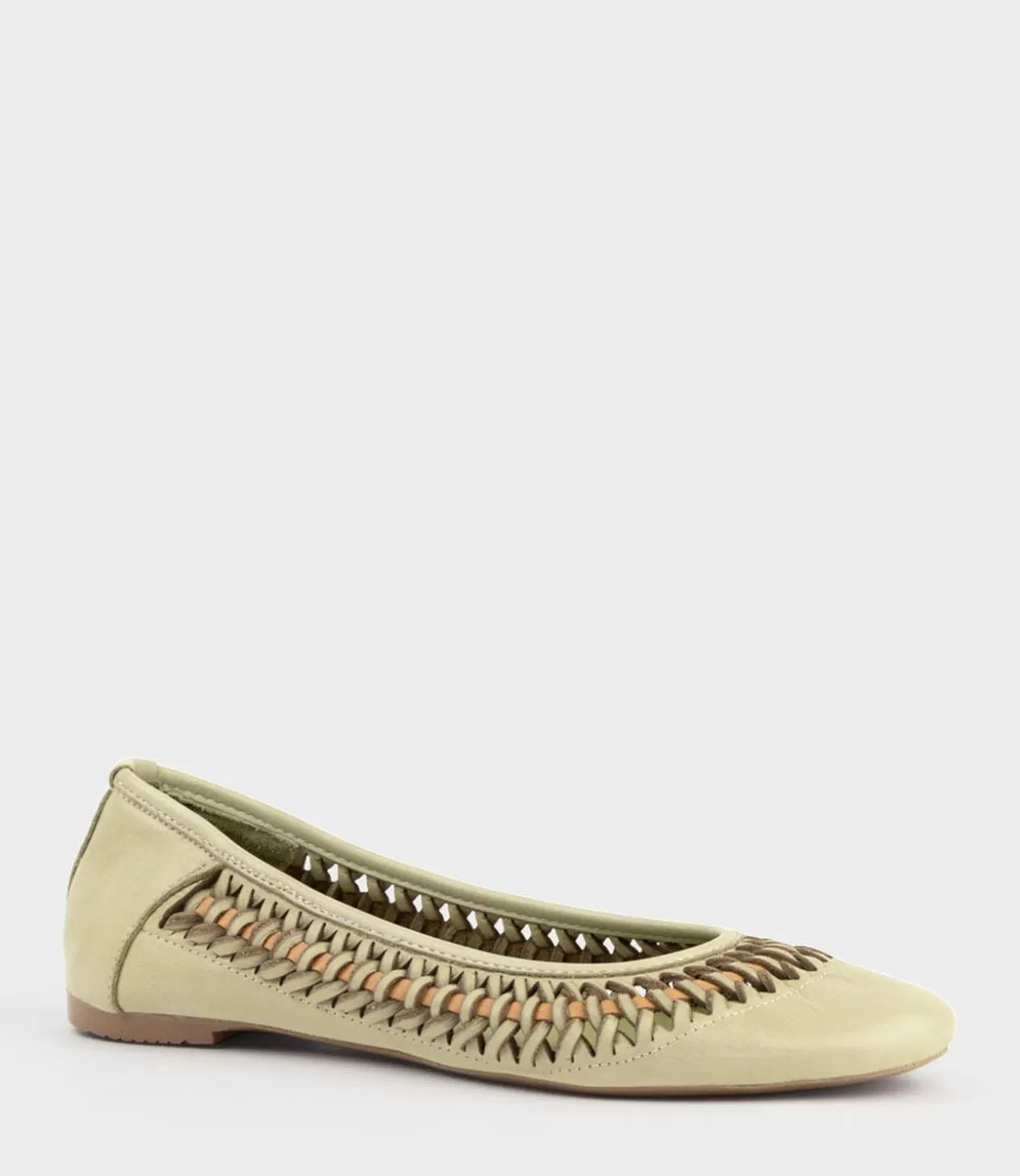 Edward Meller Ballet Flats<Emina Woven Detail Ballet In Sage