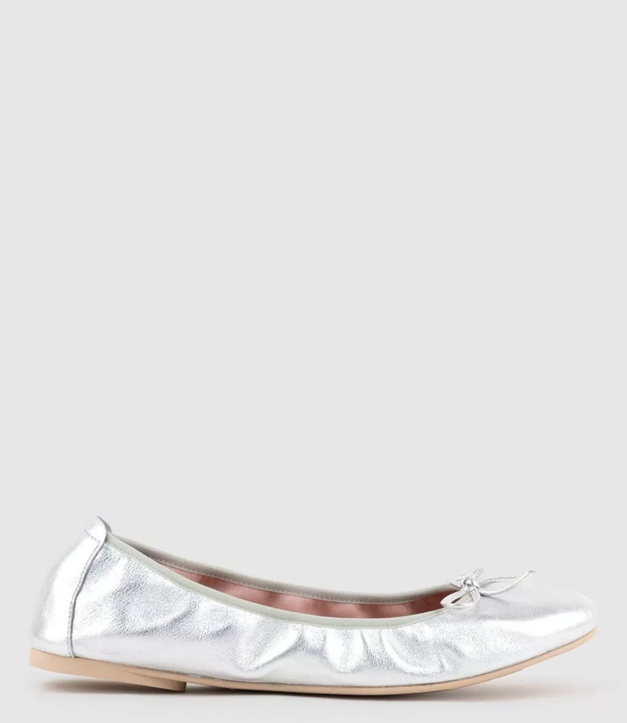 Edward Meller Ballet Flats<Esme Classic Soft Ballet In Silver