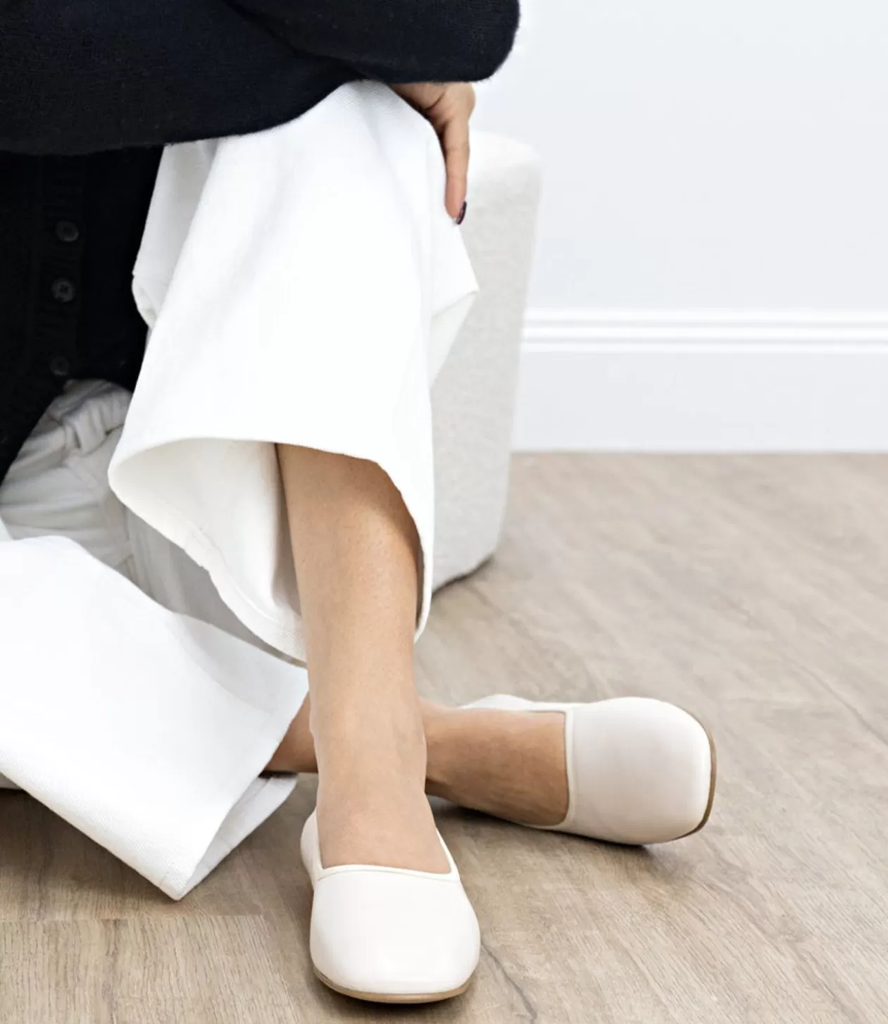 Edward Meller Ballet Flats<Faith Choked Up Ballet In Offwhite