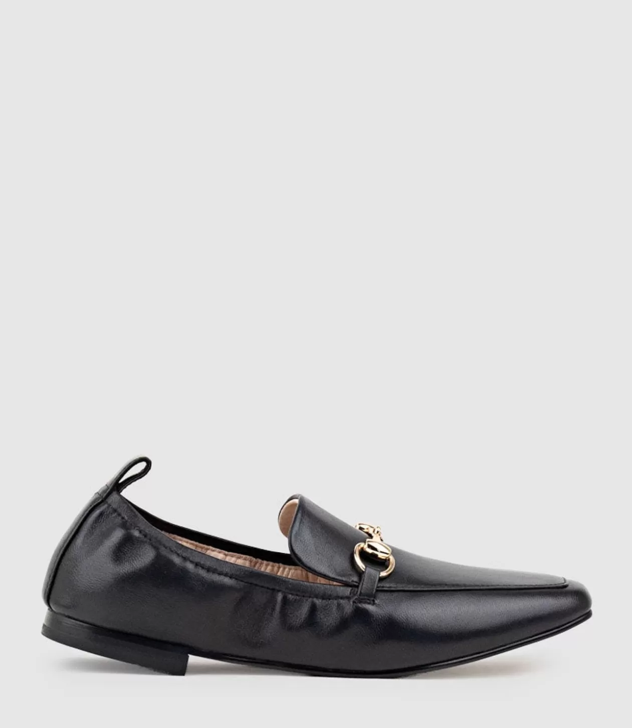 Edward Meller Loafers & Moccasins<Finer Elastic Back Slipper With Hardware In Black