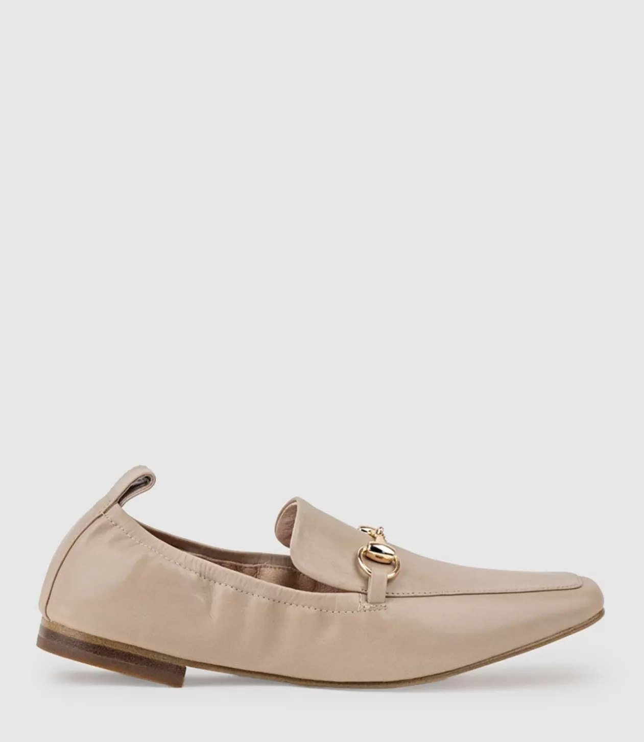 Edward Meller Loafers & Moccasins<Finer Elastic Back Slipper With Hardware In Taupe Calf