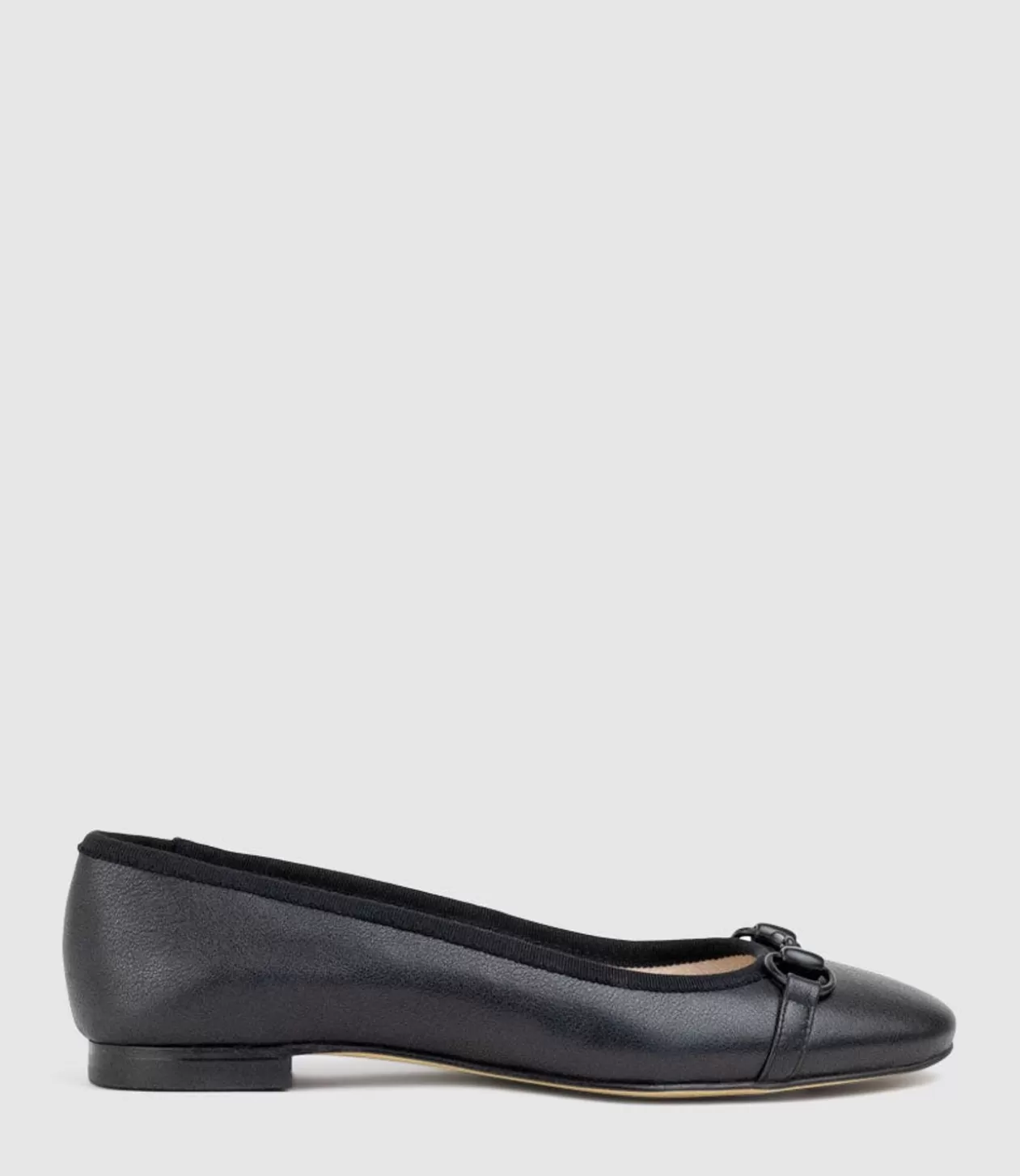 Edward Meller Ballet Flats<Finity Classic Ballet With Tonal Trim In Black