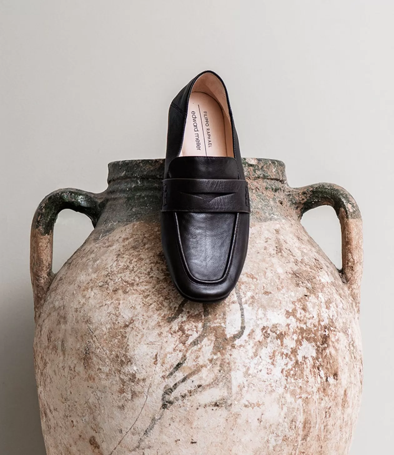 Edward Meller Loafers & Moccasins<Finlay Moccasin With Collapsible Back In Black Calf