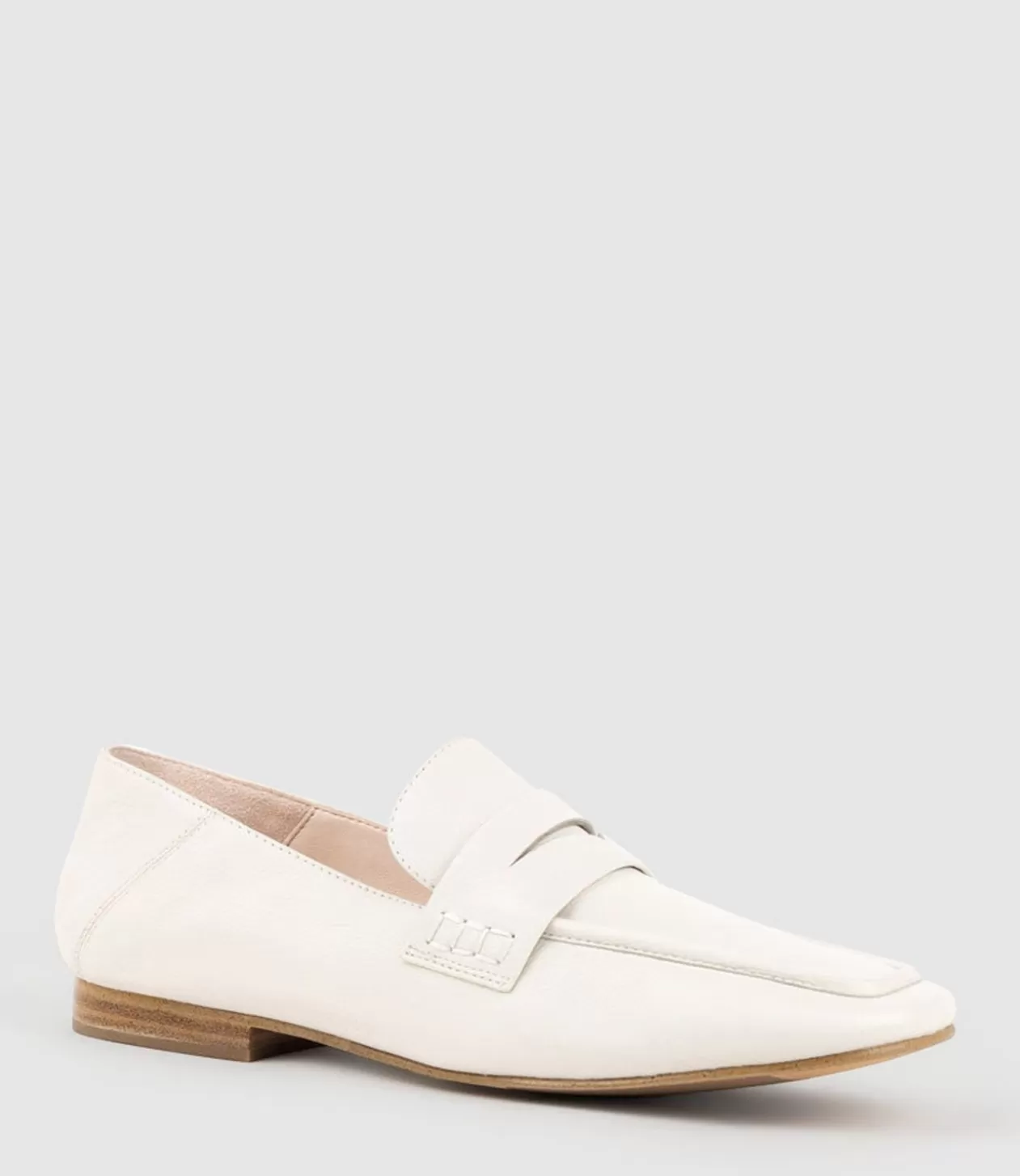 Edward Meller Loafers & Moccasins<Finlay Moccasin With Collapsible Back In Offwhite Calf