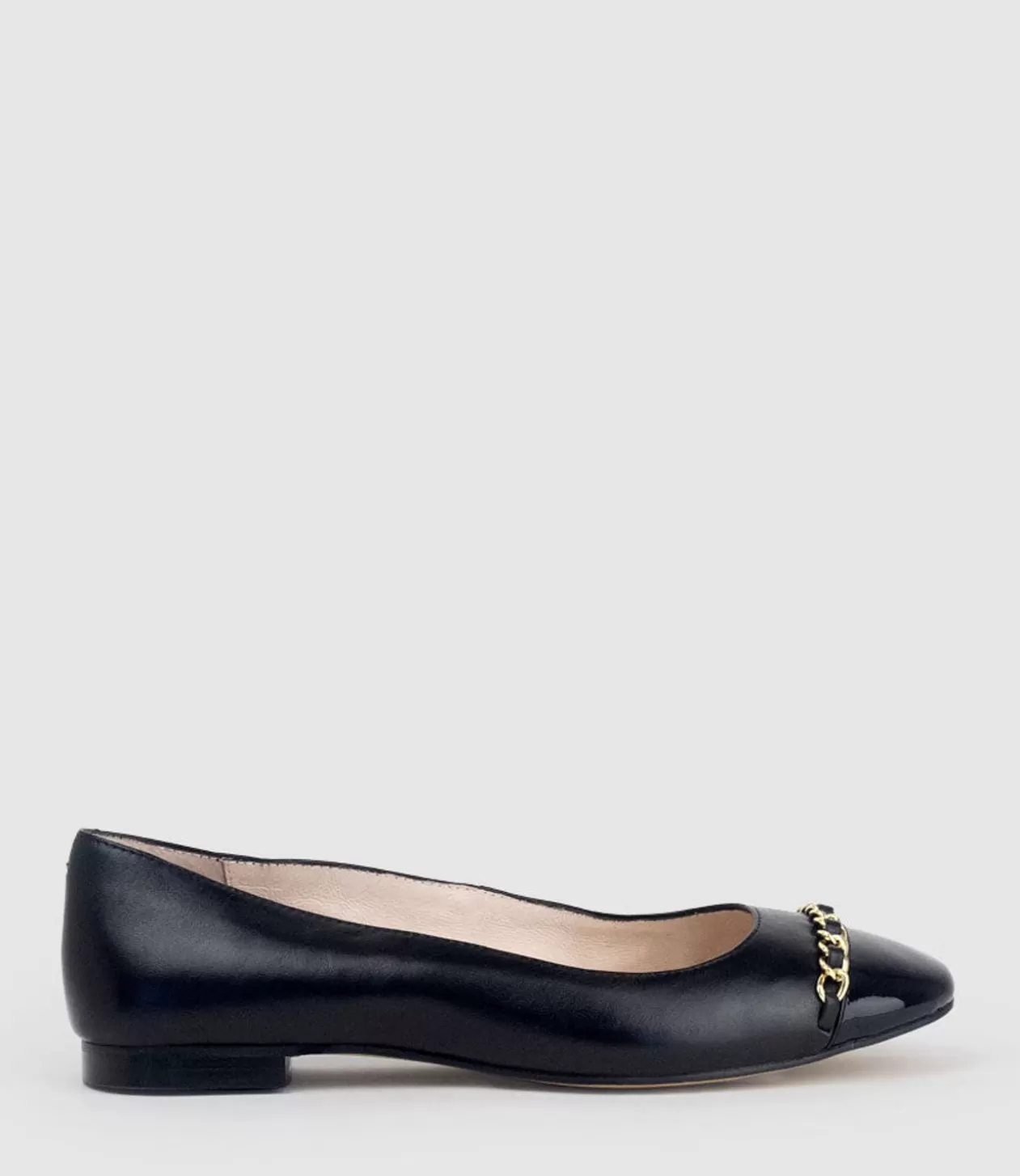 Edward Meller Ballet Flats<Fleur Ballet With Cap Toe In Black