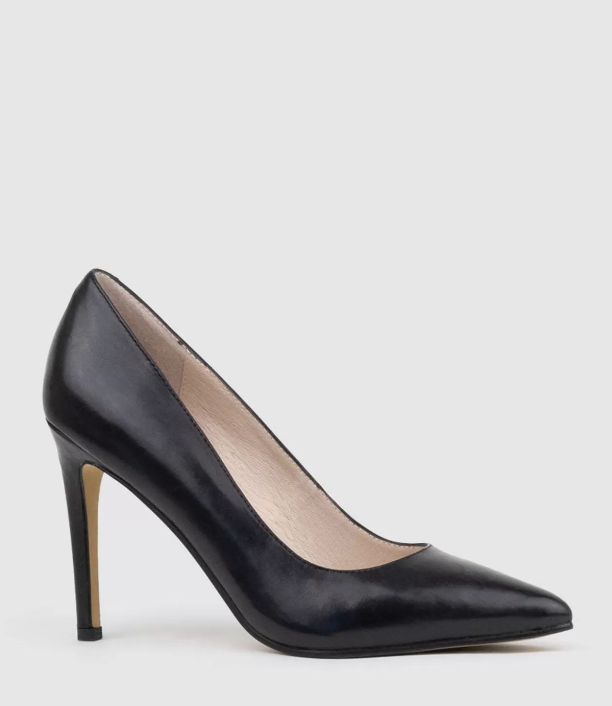 Edward Meller High Heel<Gaga 100Mm Pointed Toe Pump In Black Baby Calf