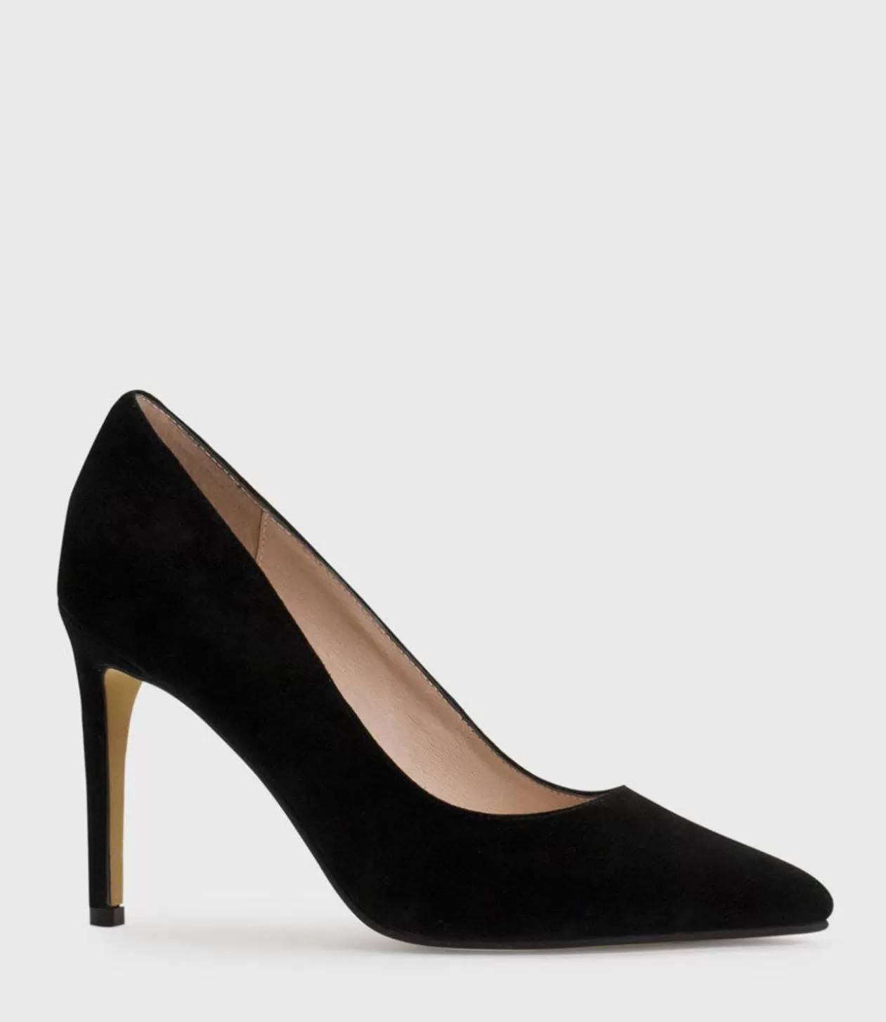 Edward Meller High Heel<Gaga 100Mm Pointed Toe Pump In Black Suede