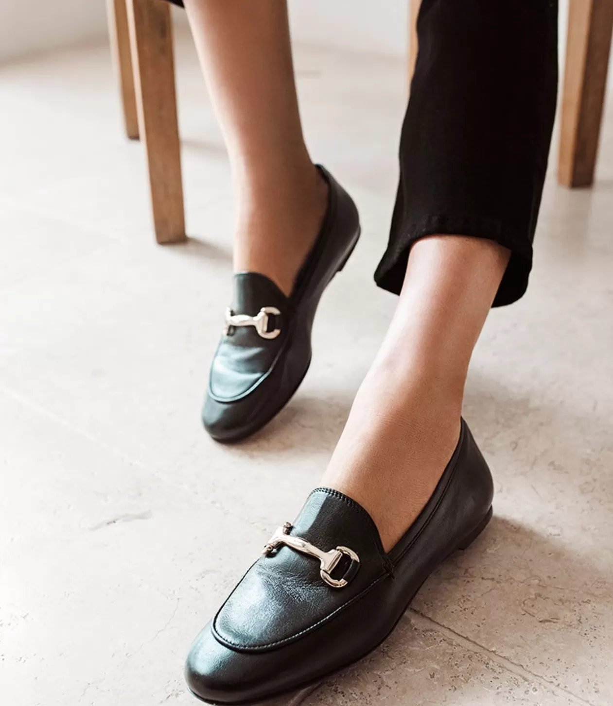 Edward Meller Pretty Ballerinas<Galio Horsebit Loafer In Black