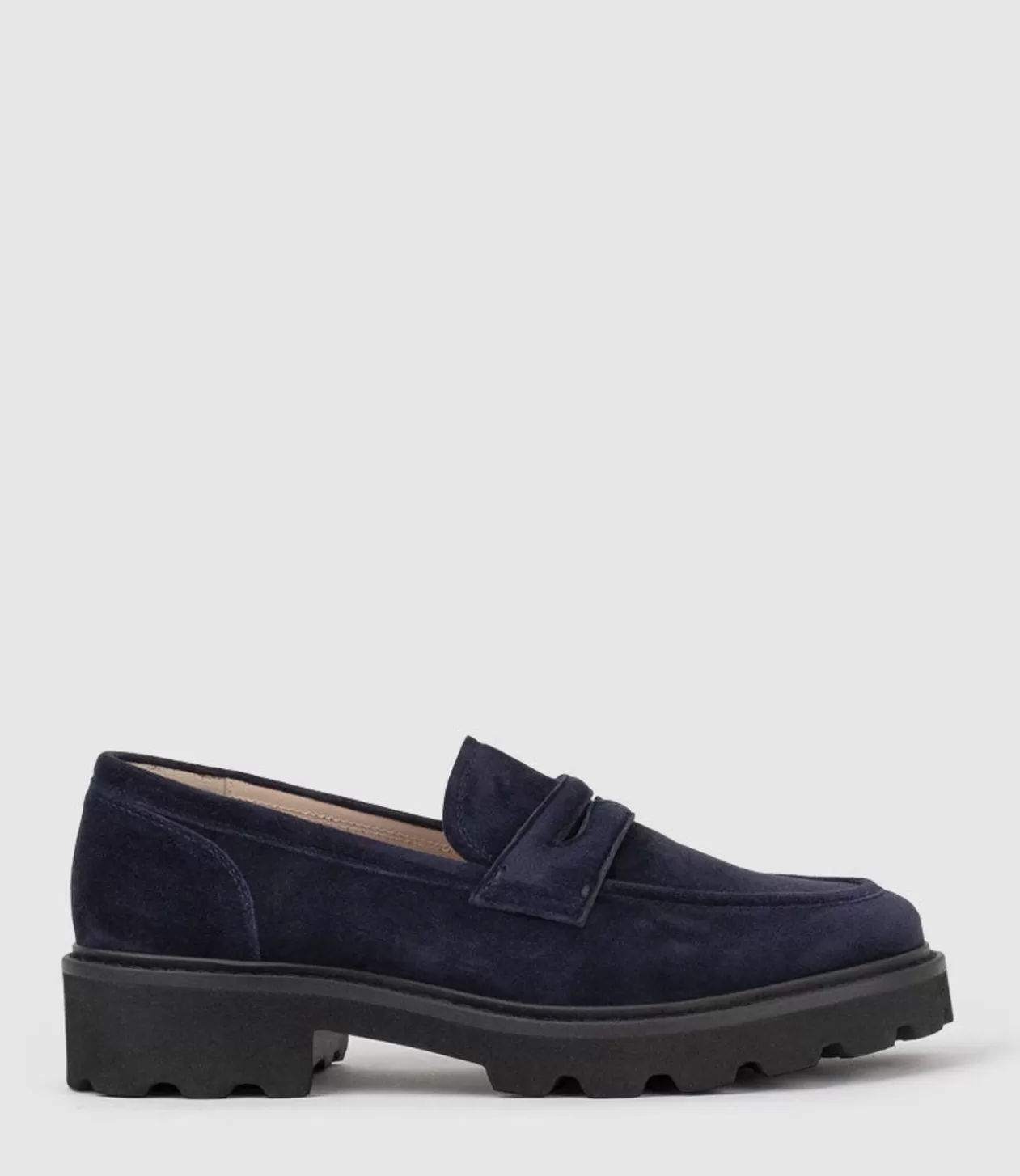 Edward Meller Loafers & Moccasins<Gaston Moccasin In Navy Suede