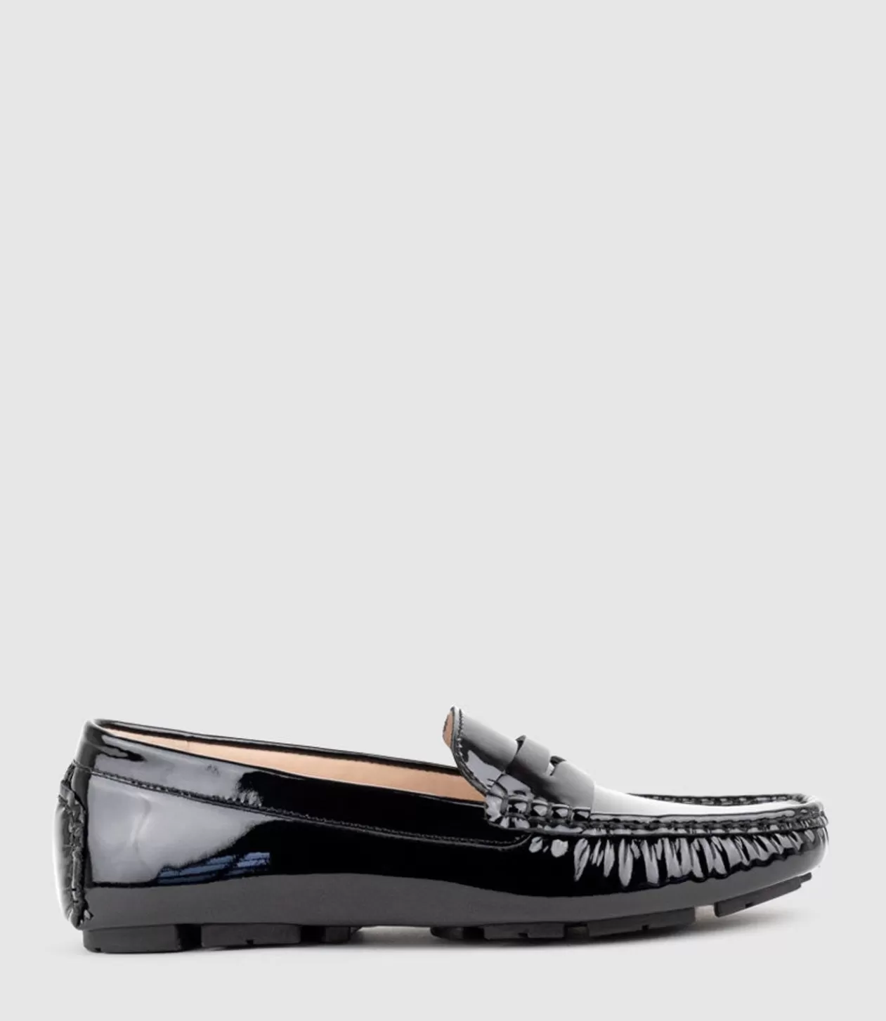 Edward Meller Loafers & Moccasins<Gracey Driving Moccasin In Black Patent