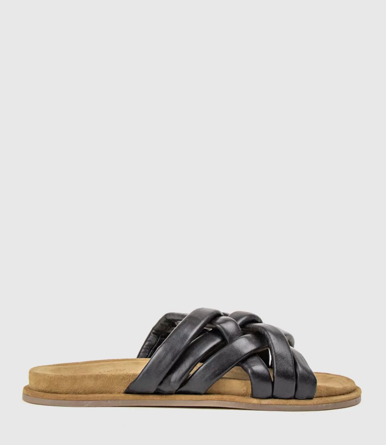 Edward Meller Low Sandals<Hanson Multistrap Crossover Slide In Black