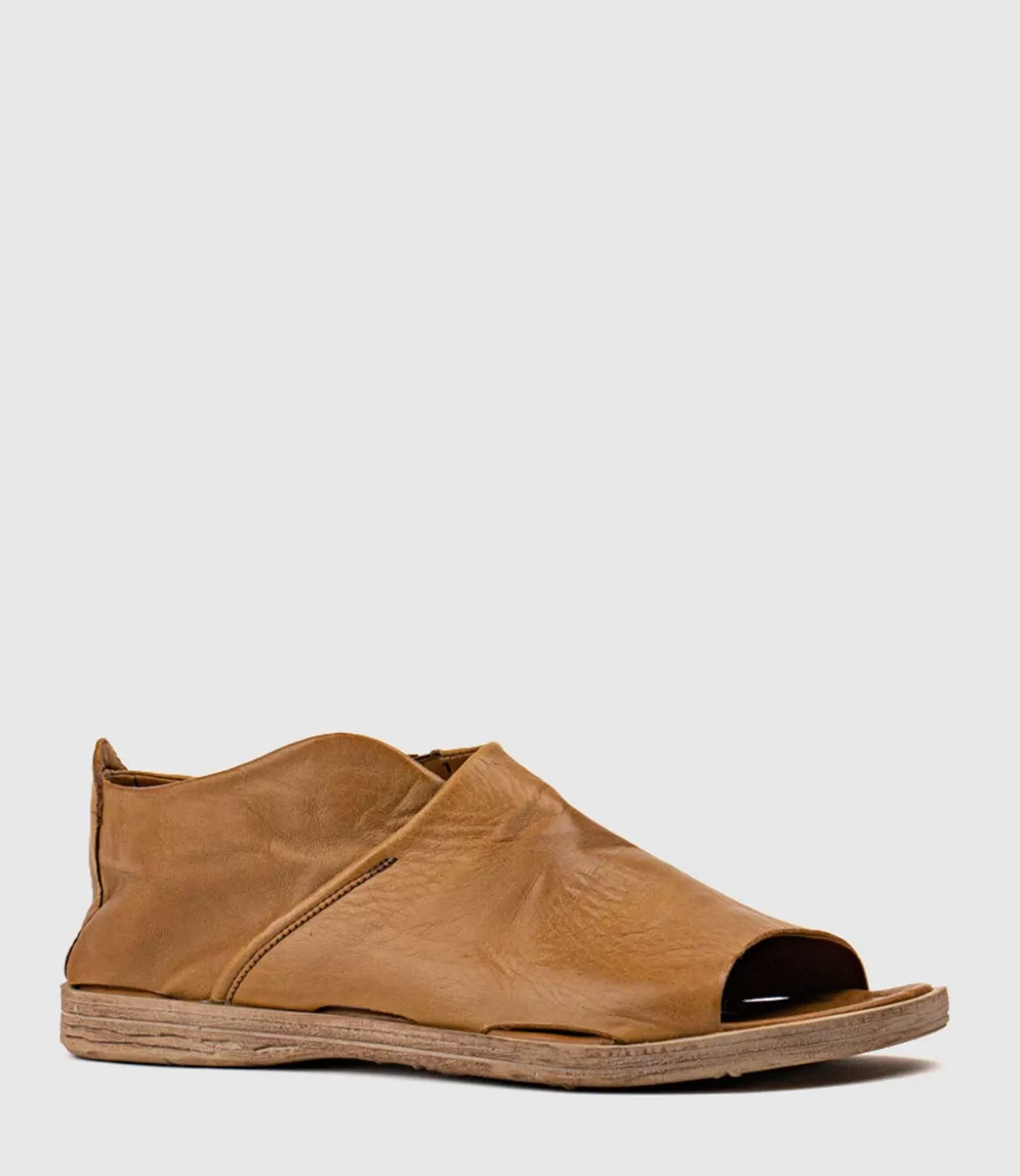 Edward Meller Low Sandals<Harper Open Toe Bootie Flat In Tan