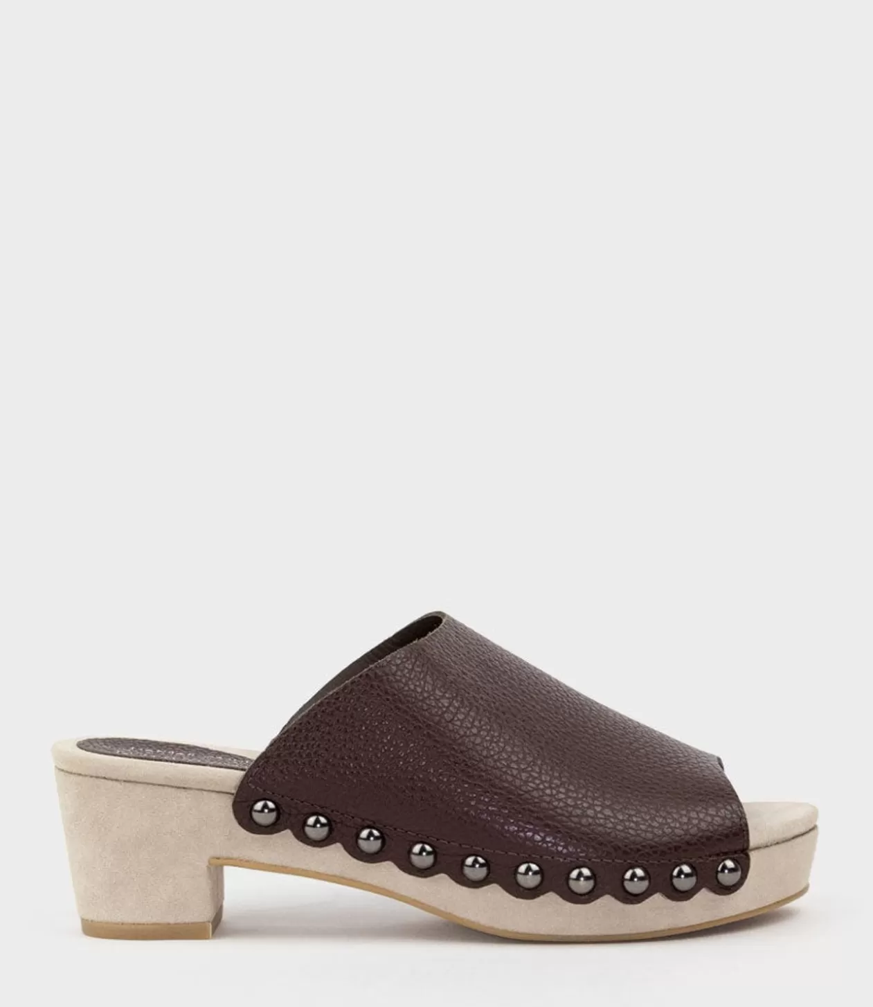 Edward Meller Mid Heel Sandals<Inara65 Studded Slide On Unit In Brown