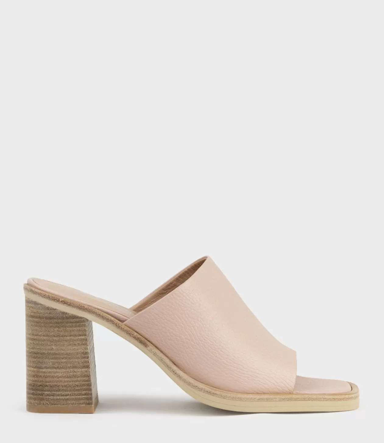 Edward Meller High Heel Sandals<Inaya90 Block Heel Slide In Nude