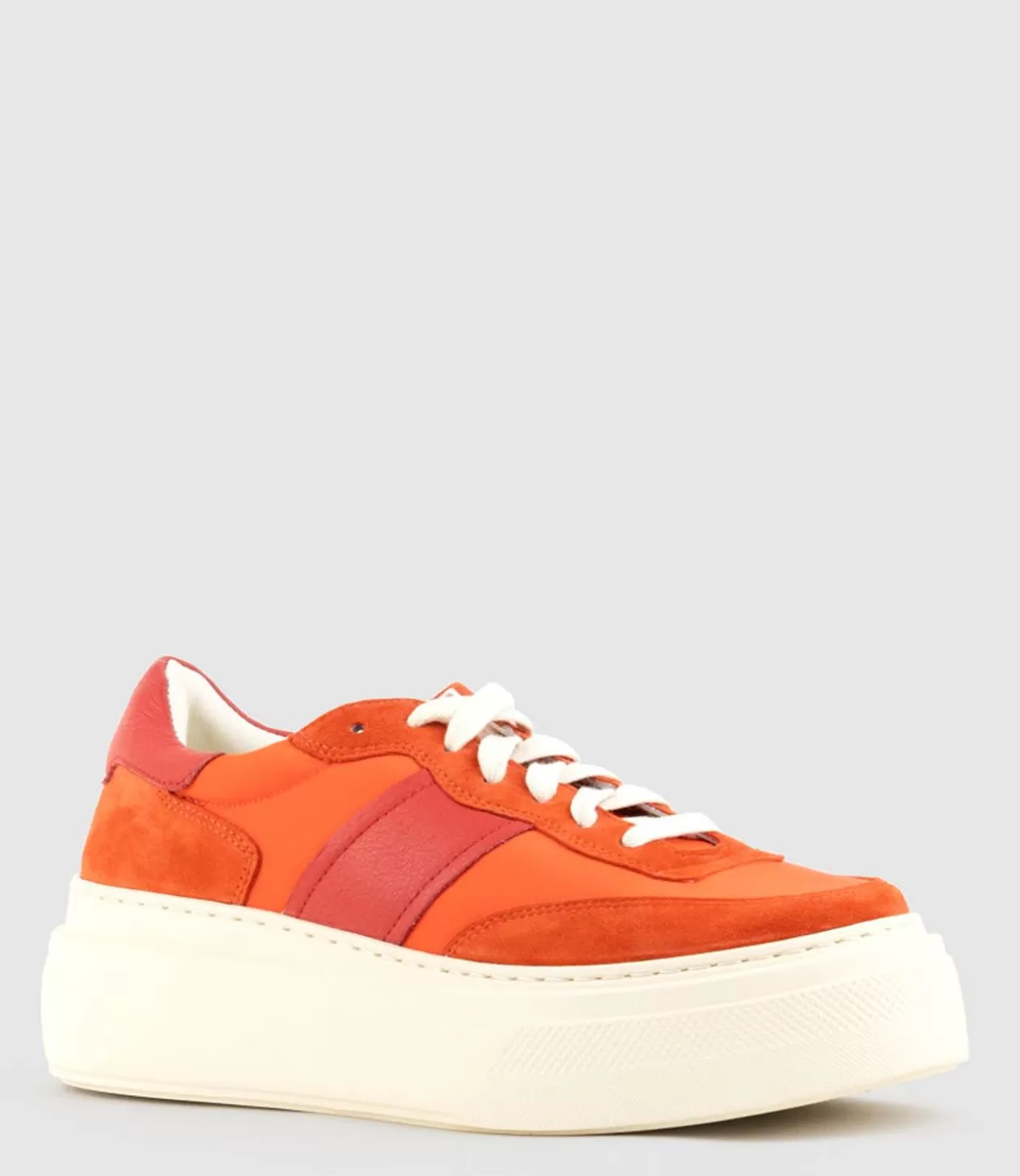 Edward Meller Sneakers<Jasper Retro Platform Sneaker In Orange Combo