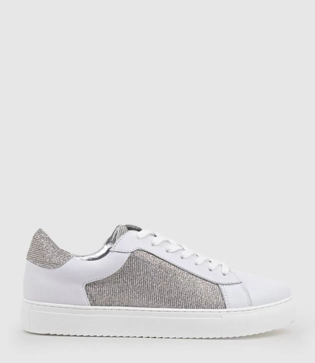 Edward Meller Sneakers<Justice Sneaker With Panel In Silver Ritz