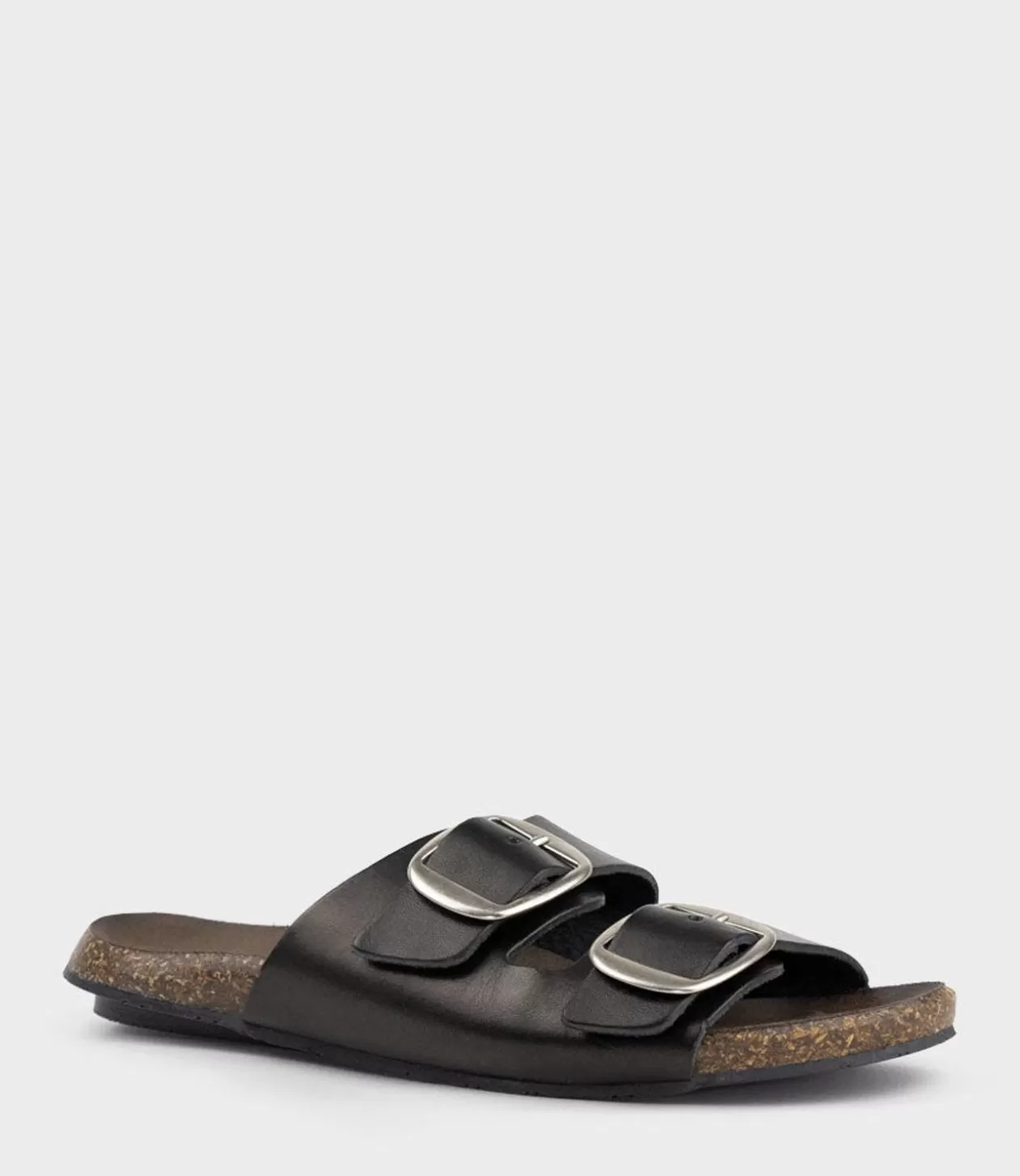 Edward Meller Low Sandals<Kamala Buckled Slide On Footbed In Black