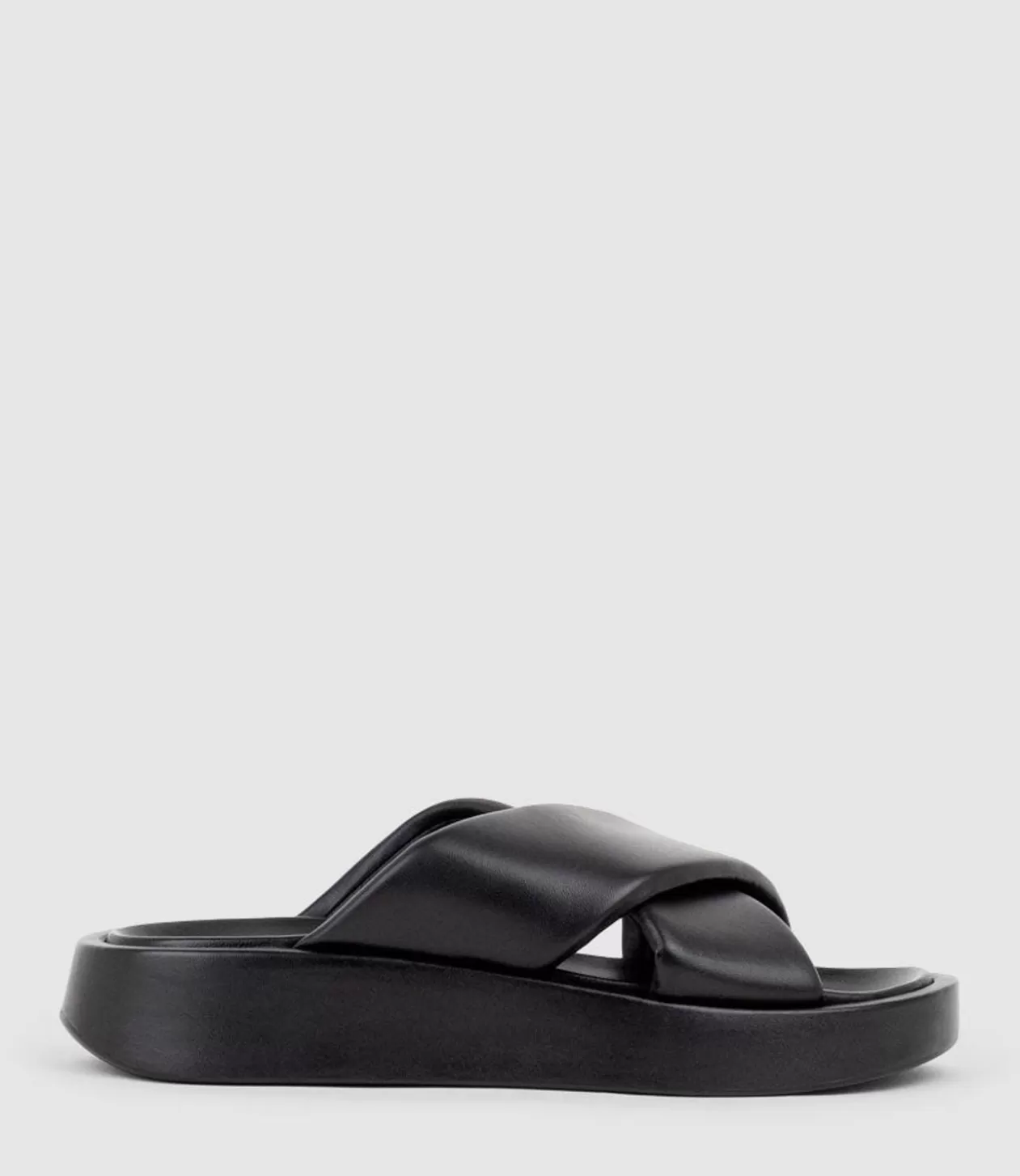 Edward Meller Low Sandals<Kamir Crossover Slide On Chunky Unit In Black