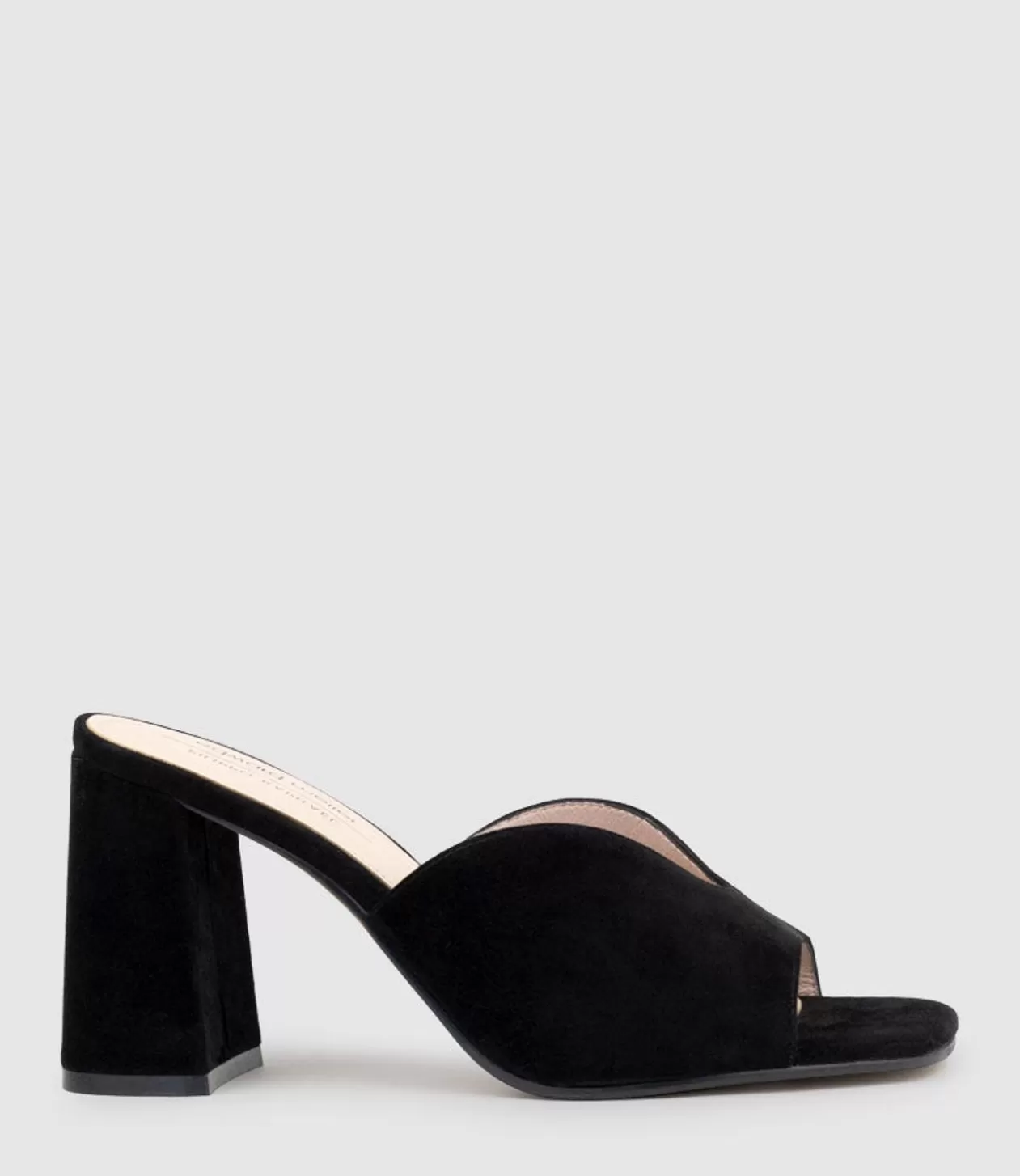 Edward Meller Slides & Mules<Kathy85 V Throat Slide In Black Suede