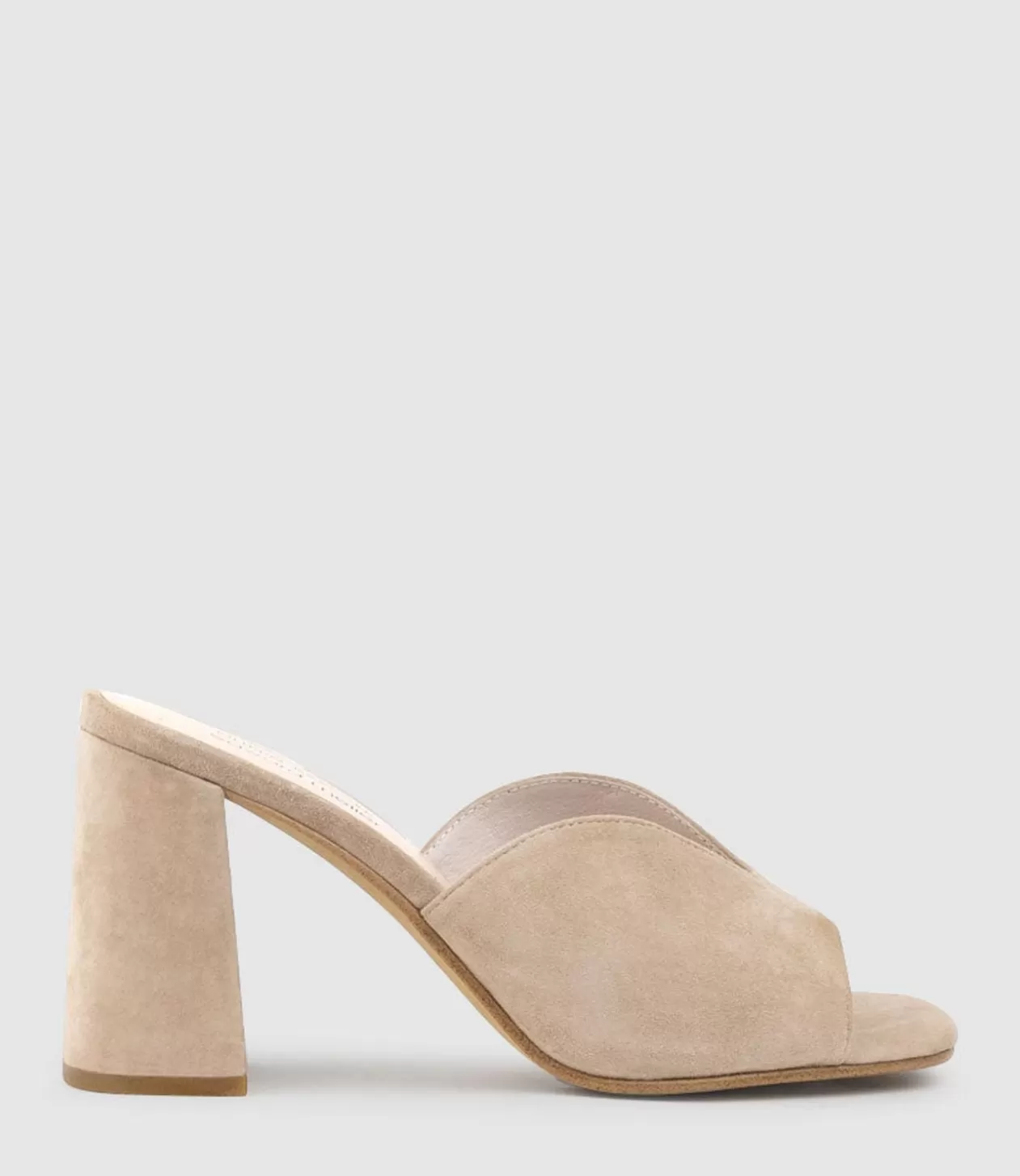 Edward Meller High Heel Sandals<Kathy85 V Throat Slide In Nude Suede