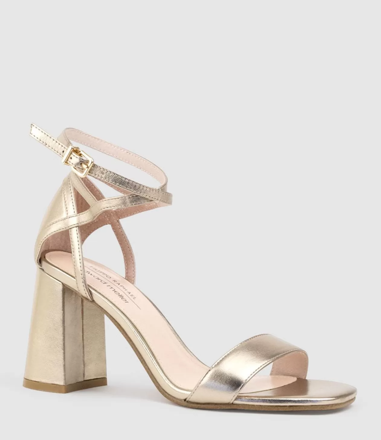 Edward Meller High Heel Sandals<Kelsey85 Ankle Wrap Sandal In Rosegold