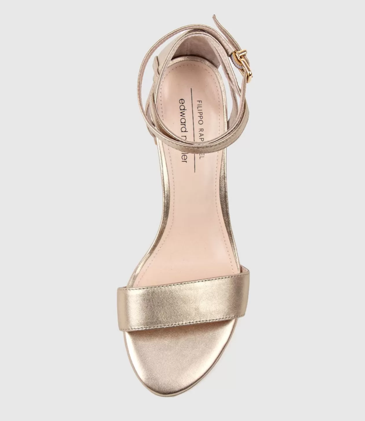 Edward Meller Mid Heel Sandals<Kenia60 Block Heel Sandal With Hourglass Ankle Wrap In Rosegold